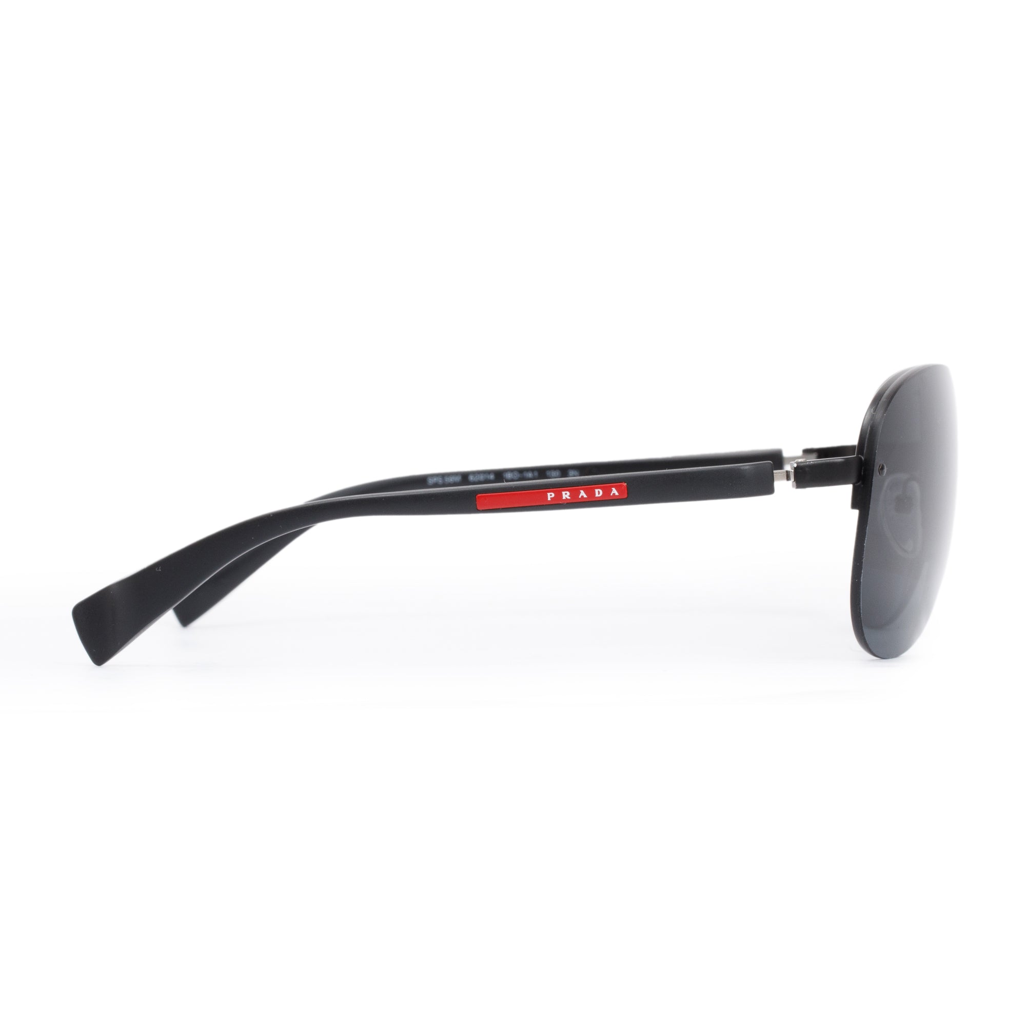 Prada SPS56M Black Linea Rossa Sport Sunglasses