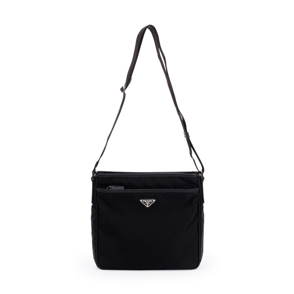 バッグ PRADA archive messenger bag SEVENSTARCLOTHING - PRADA ARCHIVE HYBRID LEATHER NYLON FLAP