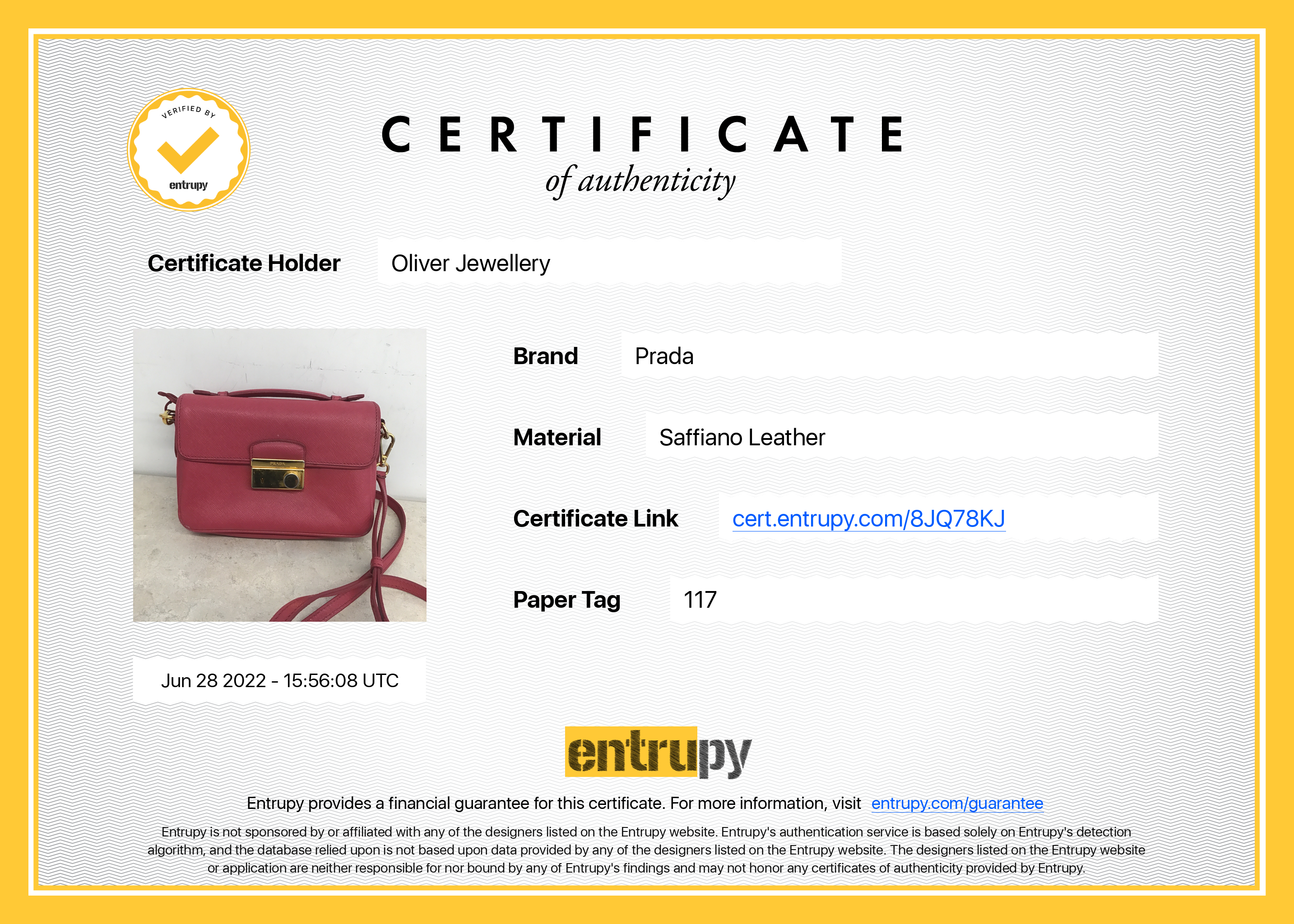 Prada Saffiano Lux Sound Crossbody Bag