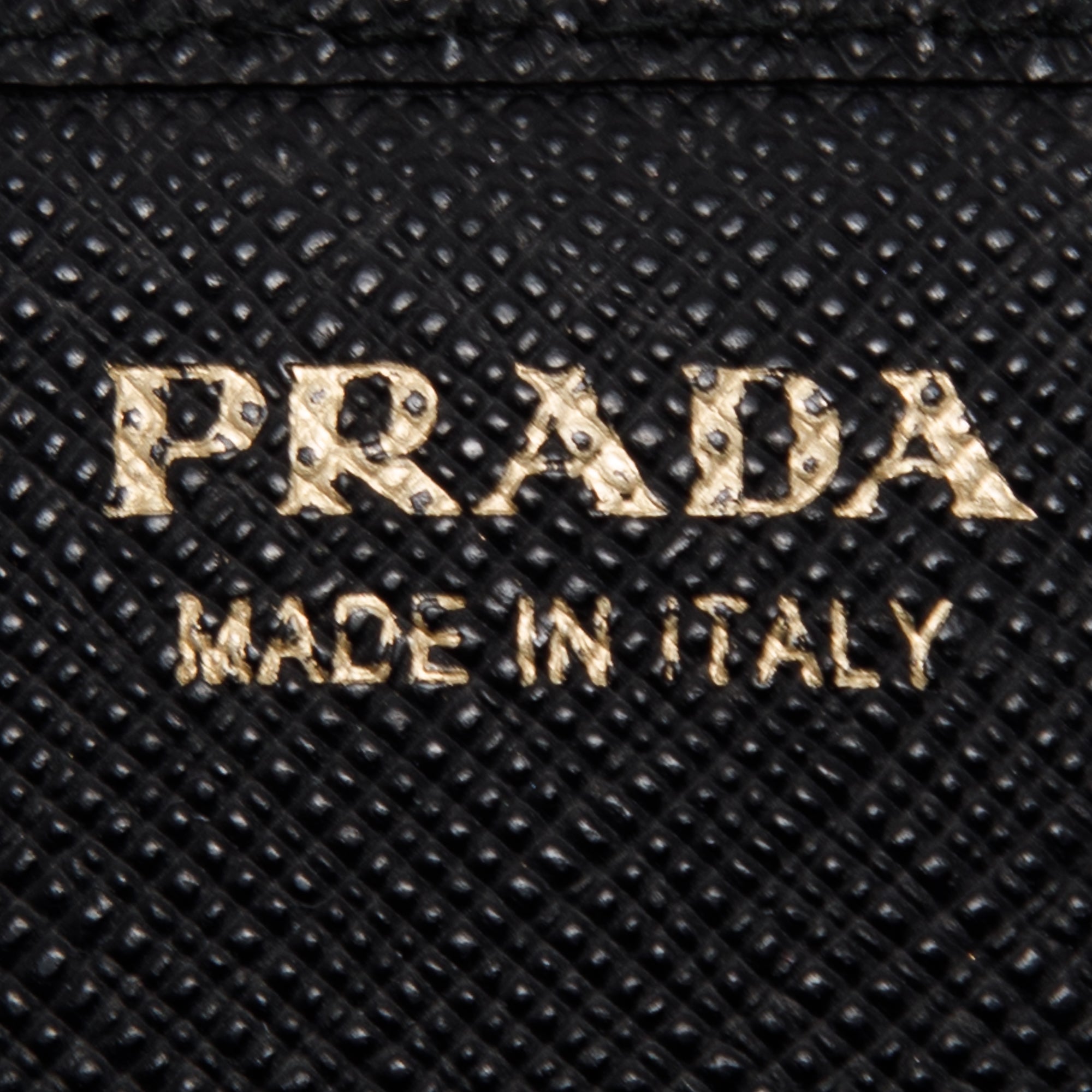 Prada Saffiano Lux Wallet on Chain w/ Box