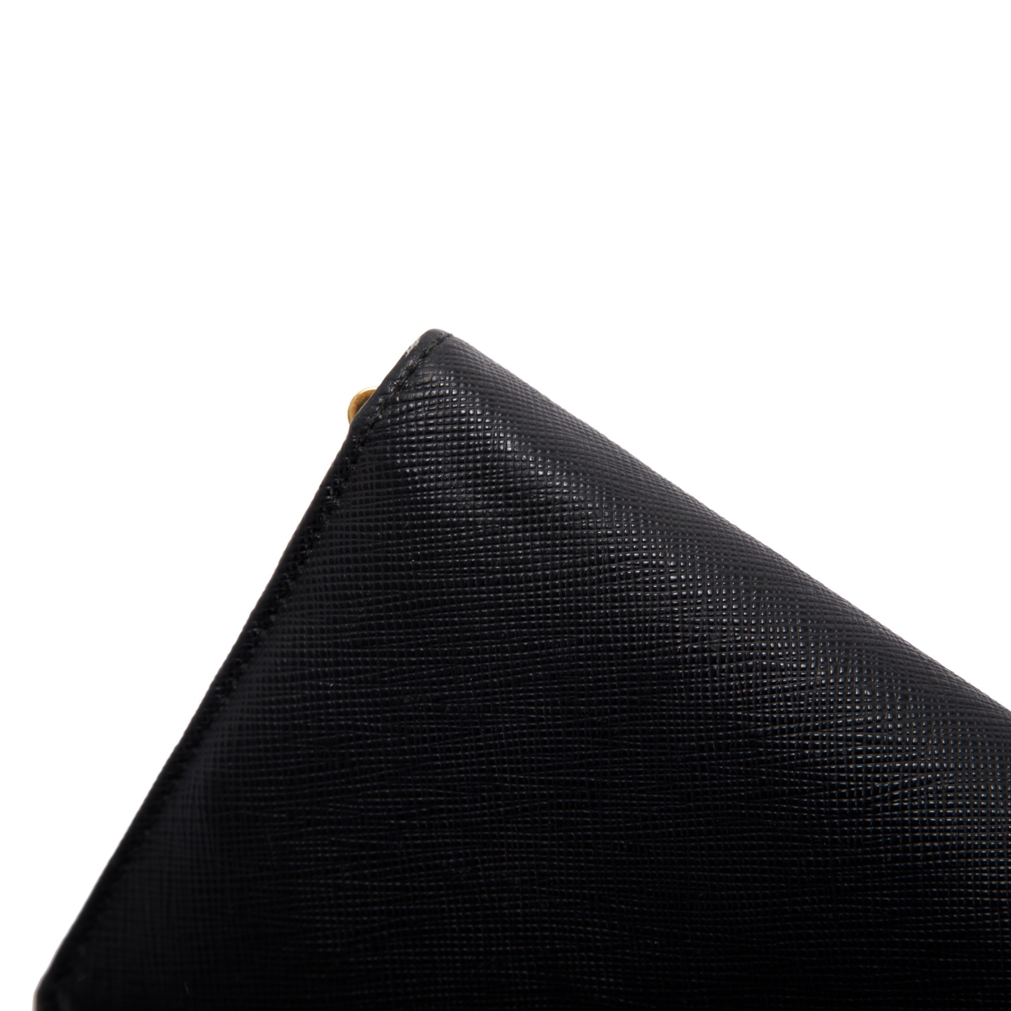 Prada Saffiano Lux Wallet on Chain w/ Box