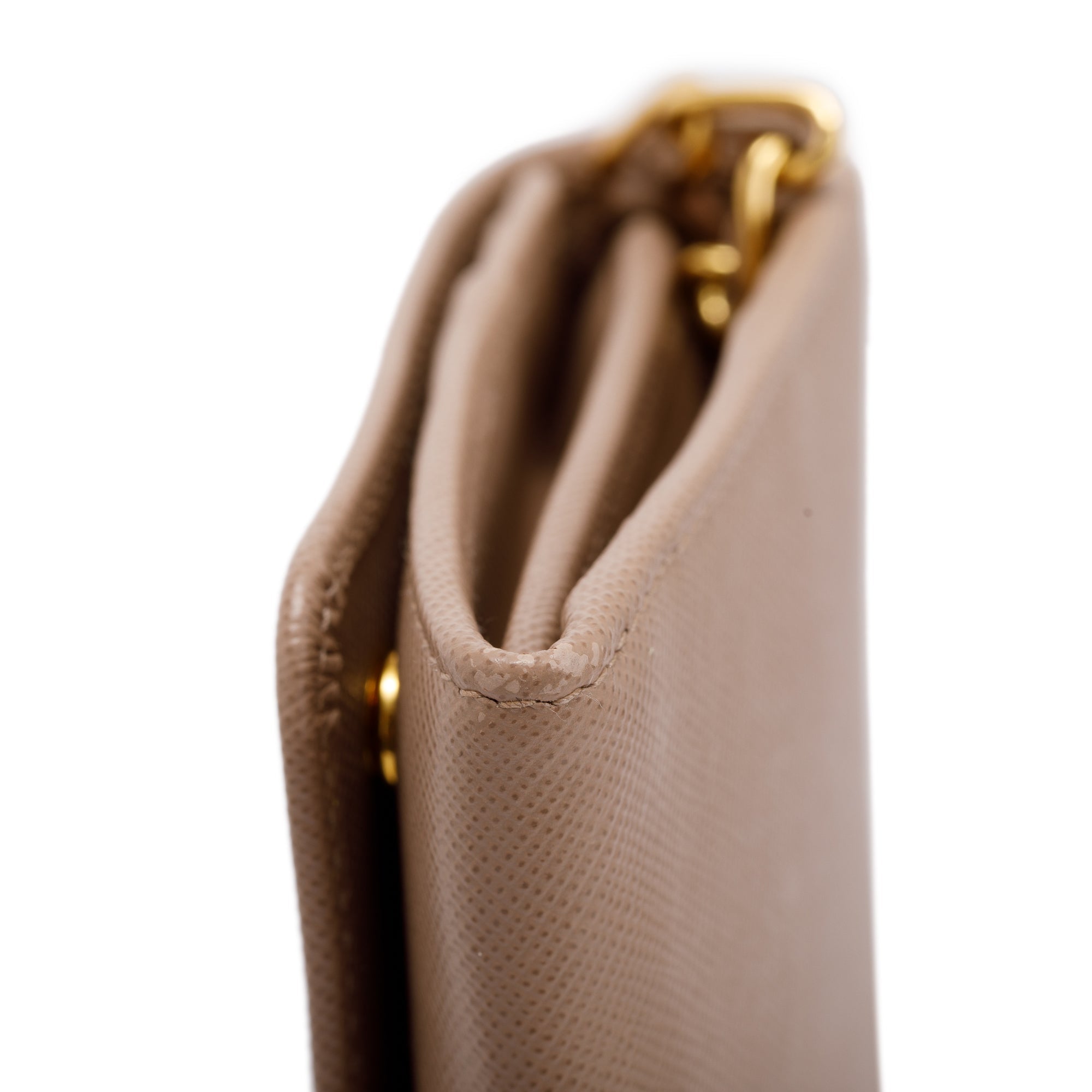 Prada Saffiano Metal Wallet on Chain w/ Box & Authenticity Card