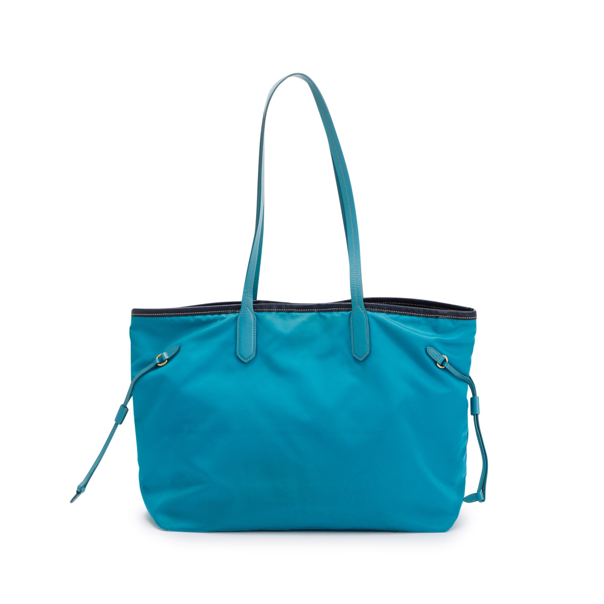 Prada Saffiano-Trimmed Tessuto Nylon Tote w/ Authenticity Card