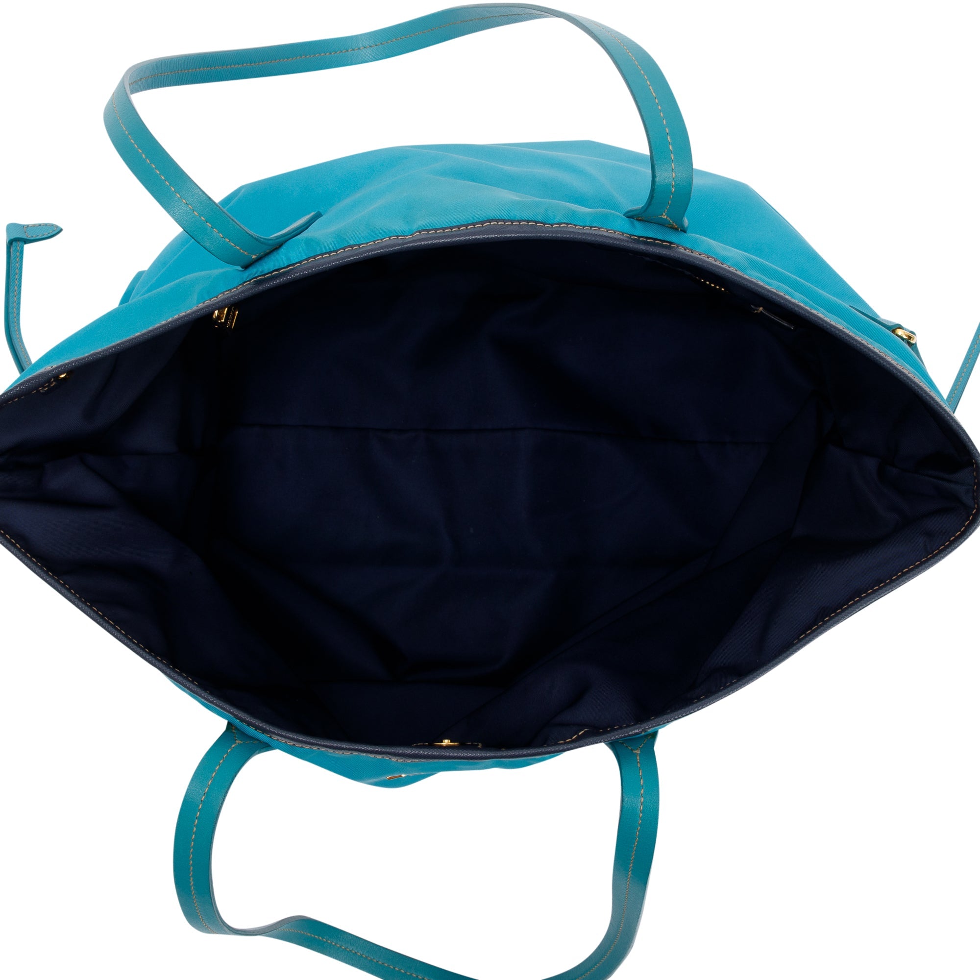 Prada Saffiano-Trimmed Tessuto Nylon Tote w/ Authenticity Card