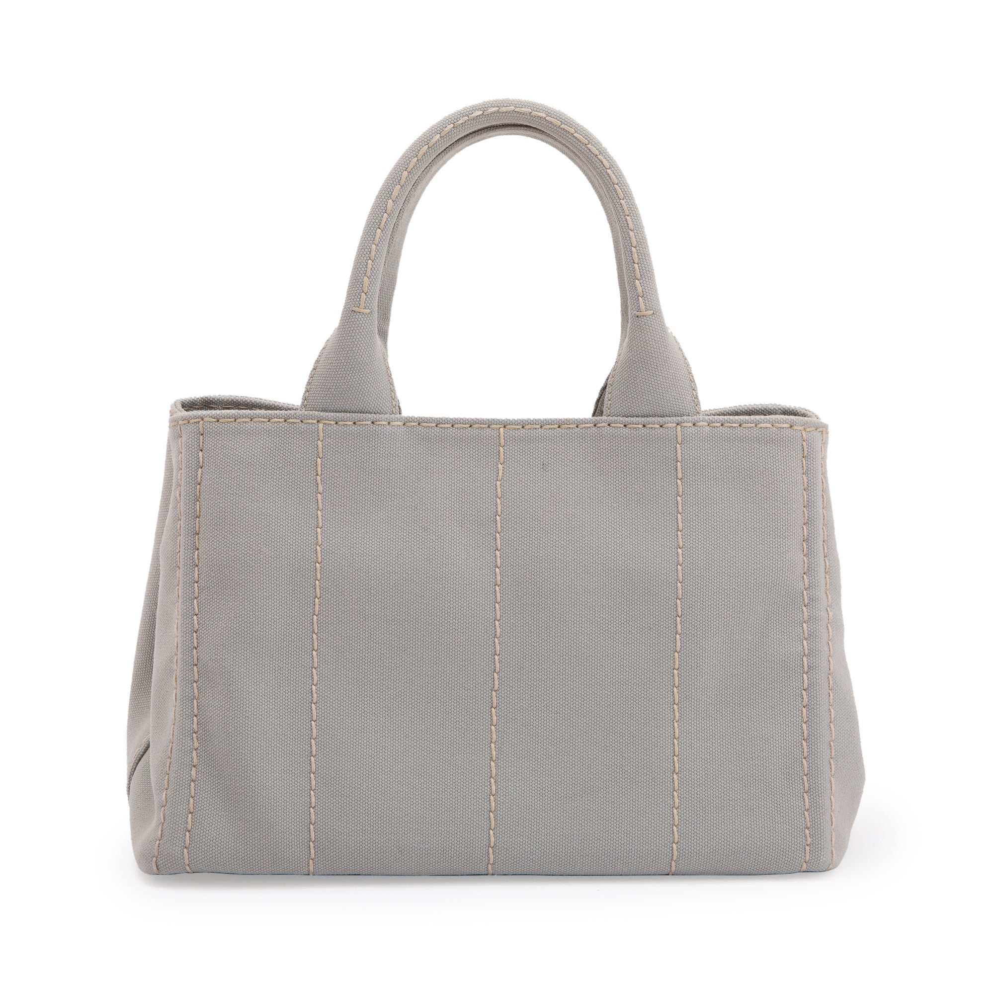 Prada Small Canapa Logo Tote w/ Strap & Authenticity Card