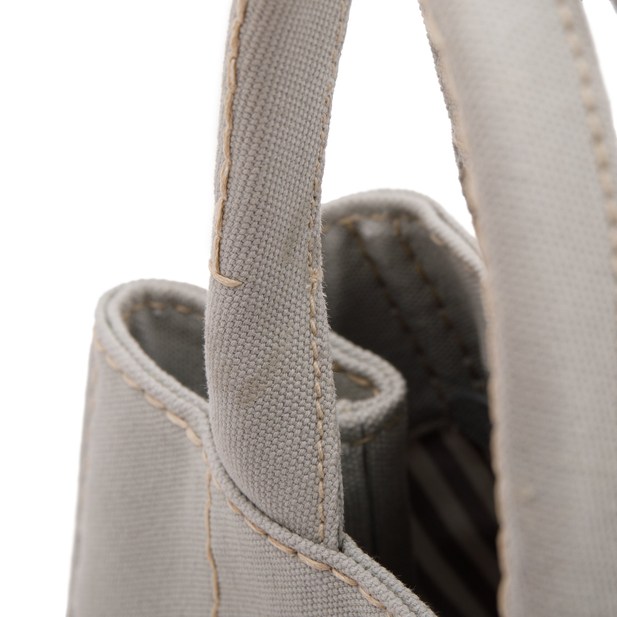 Prada Small Canapa Logo Tote w/ Strap & Authenticity Card