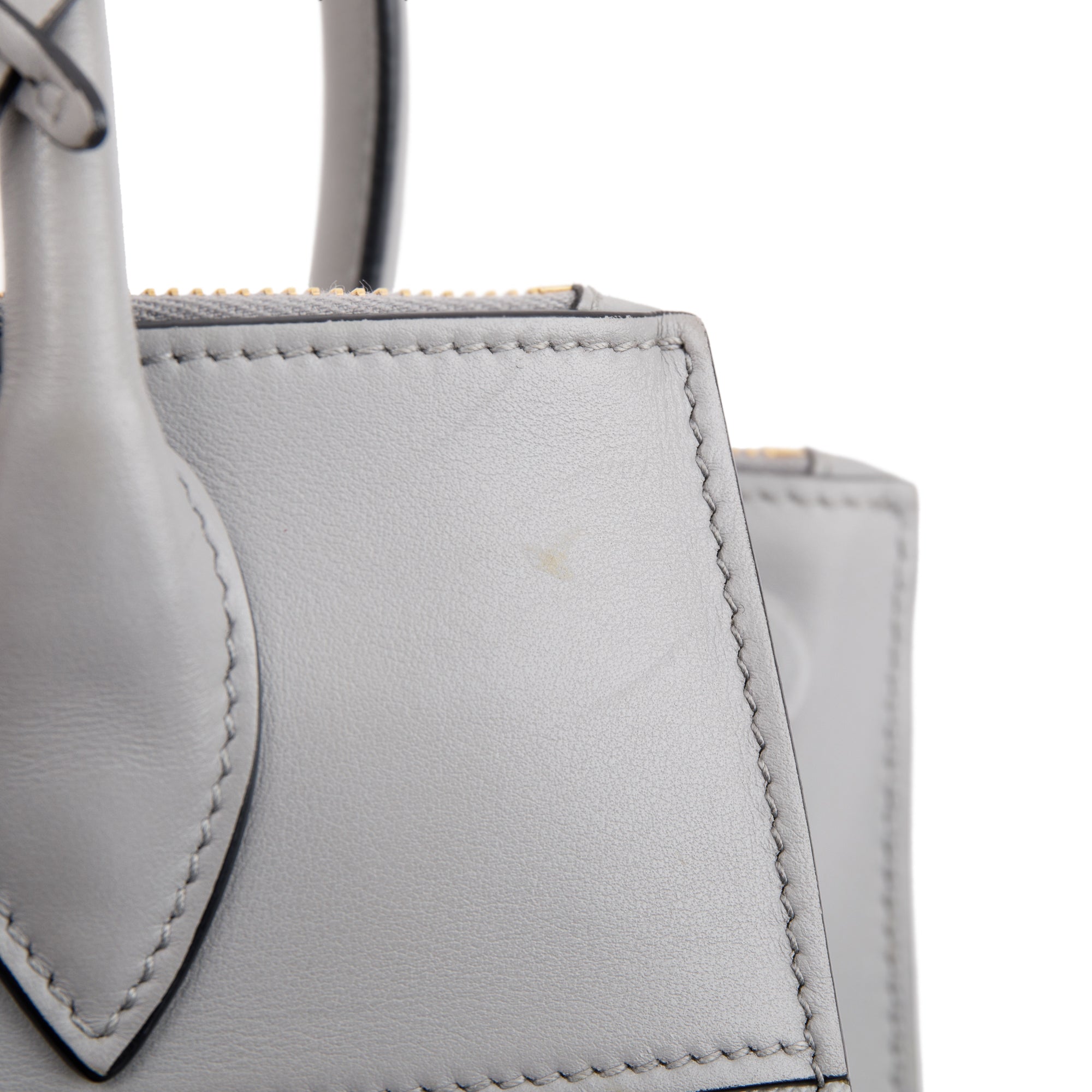 Prada Small Saffiano & City Calf Leather Paradigme Tote w/ Strap