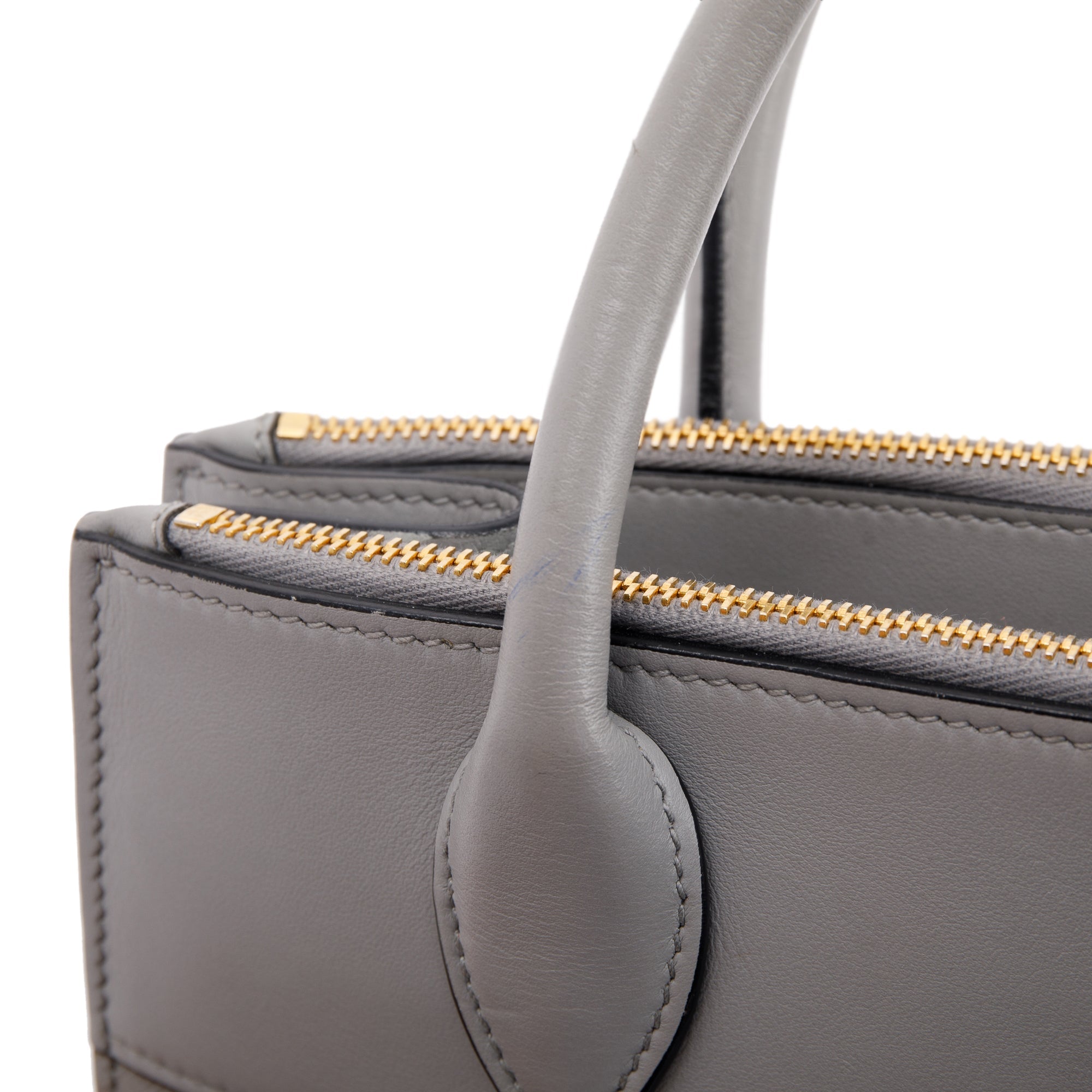 Prada Small Saffiano & City Calf Leather Paradigme Tote w/ Strap