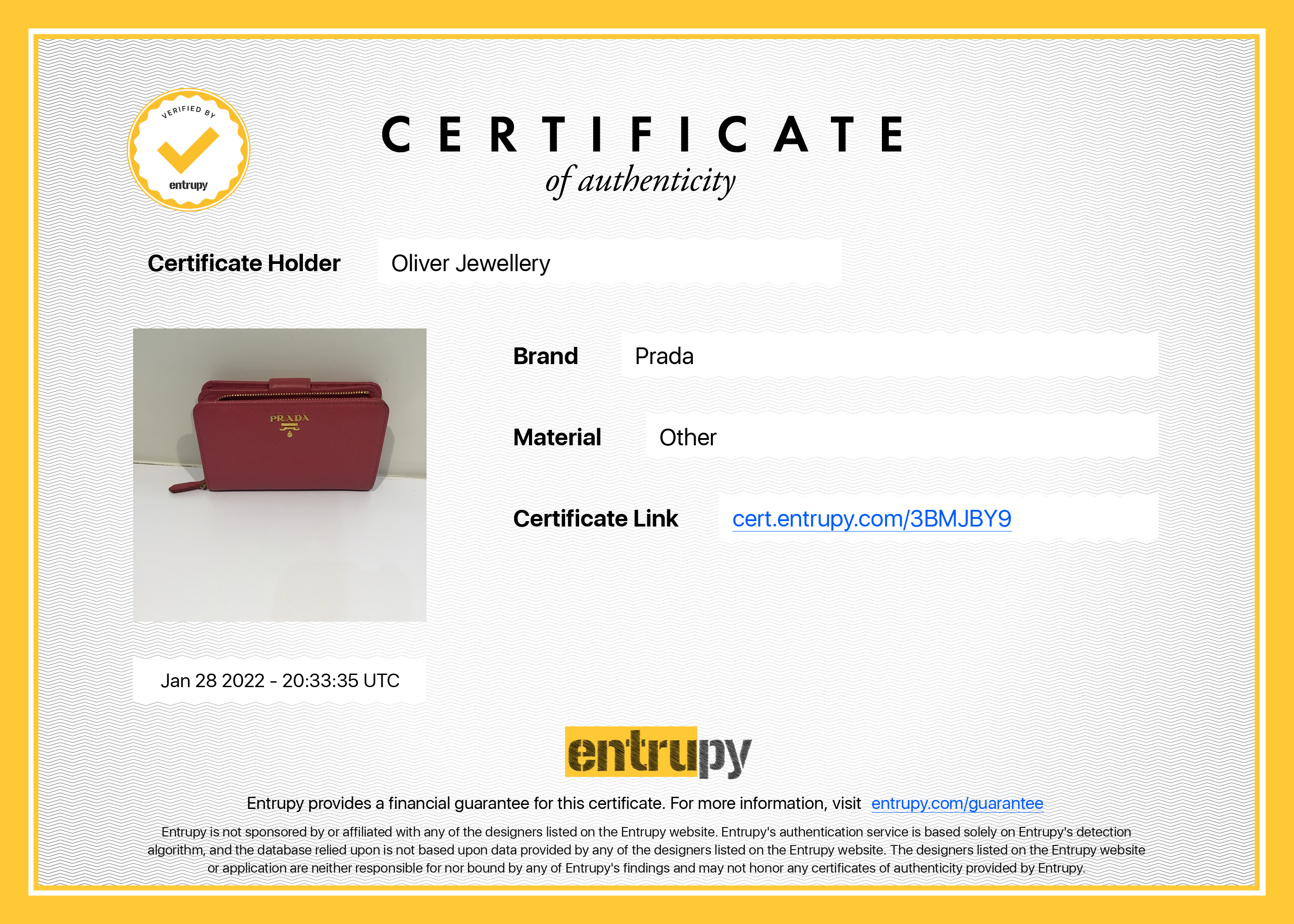 Prada Small Saffiano Leather Wallet