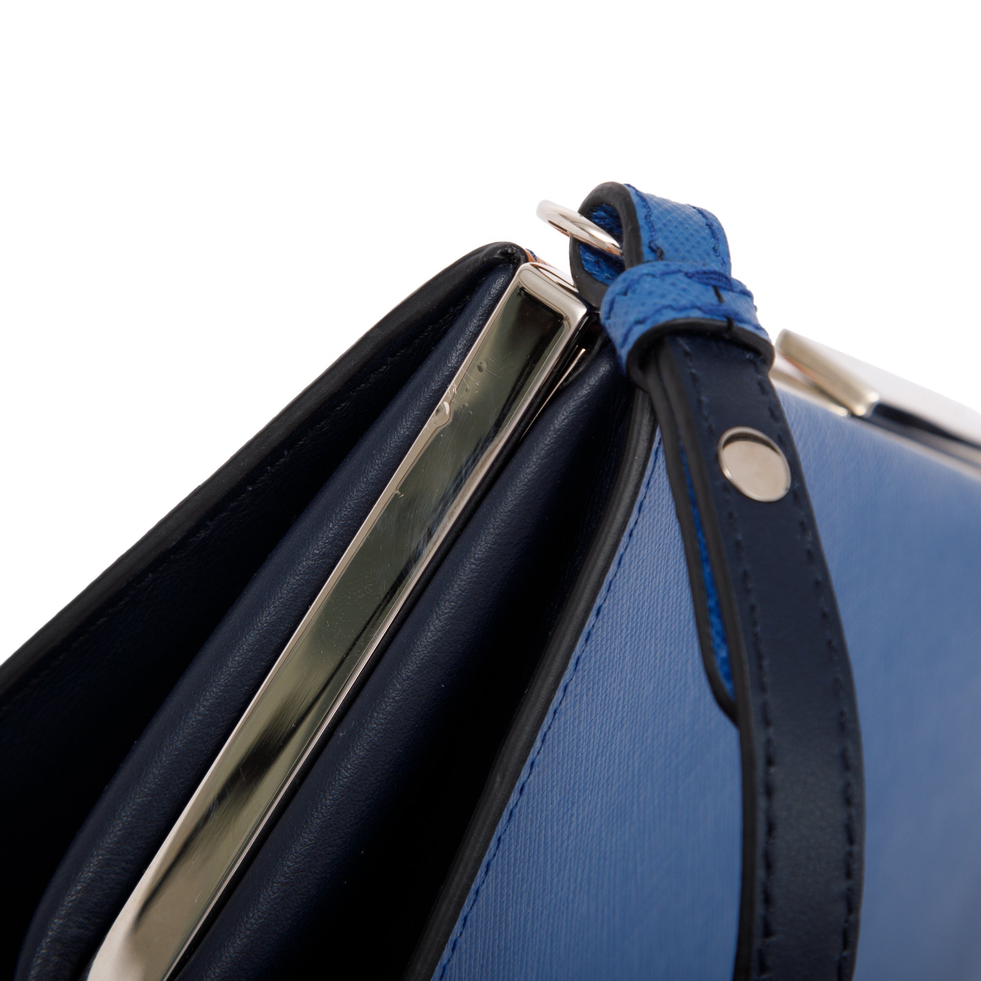 Prada Small Saffiano Patch Comics Light Frame Shoulder Bag