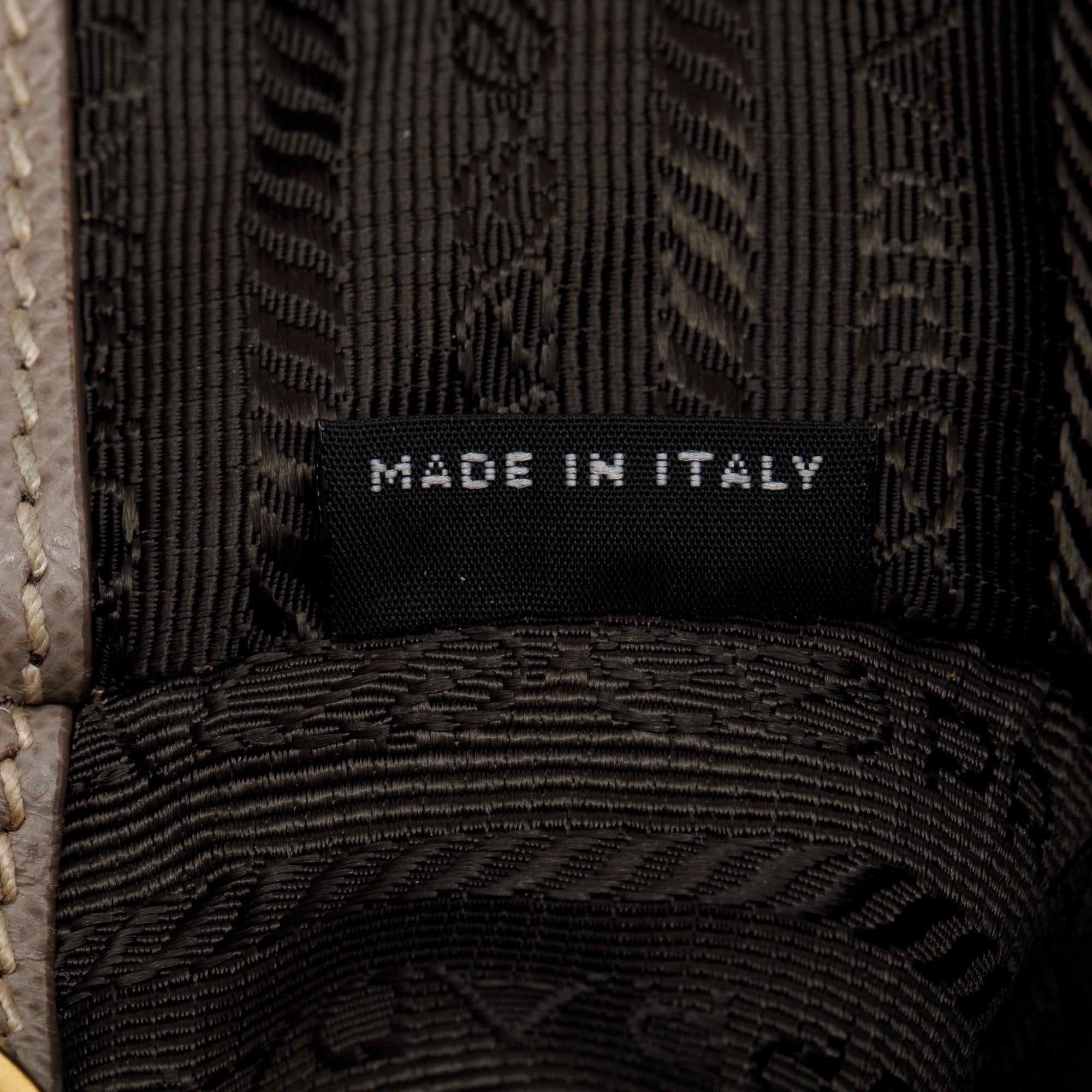 Prada Taupe Saffiano Lux Medium Double Zip Galleria Tote w/ Strap