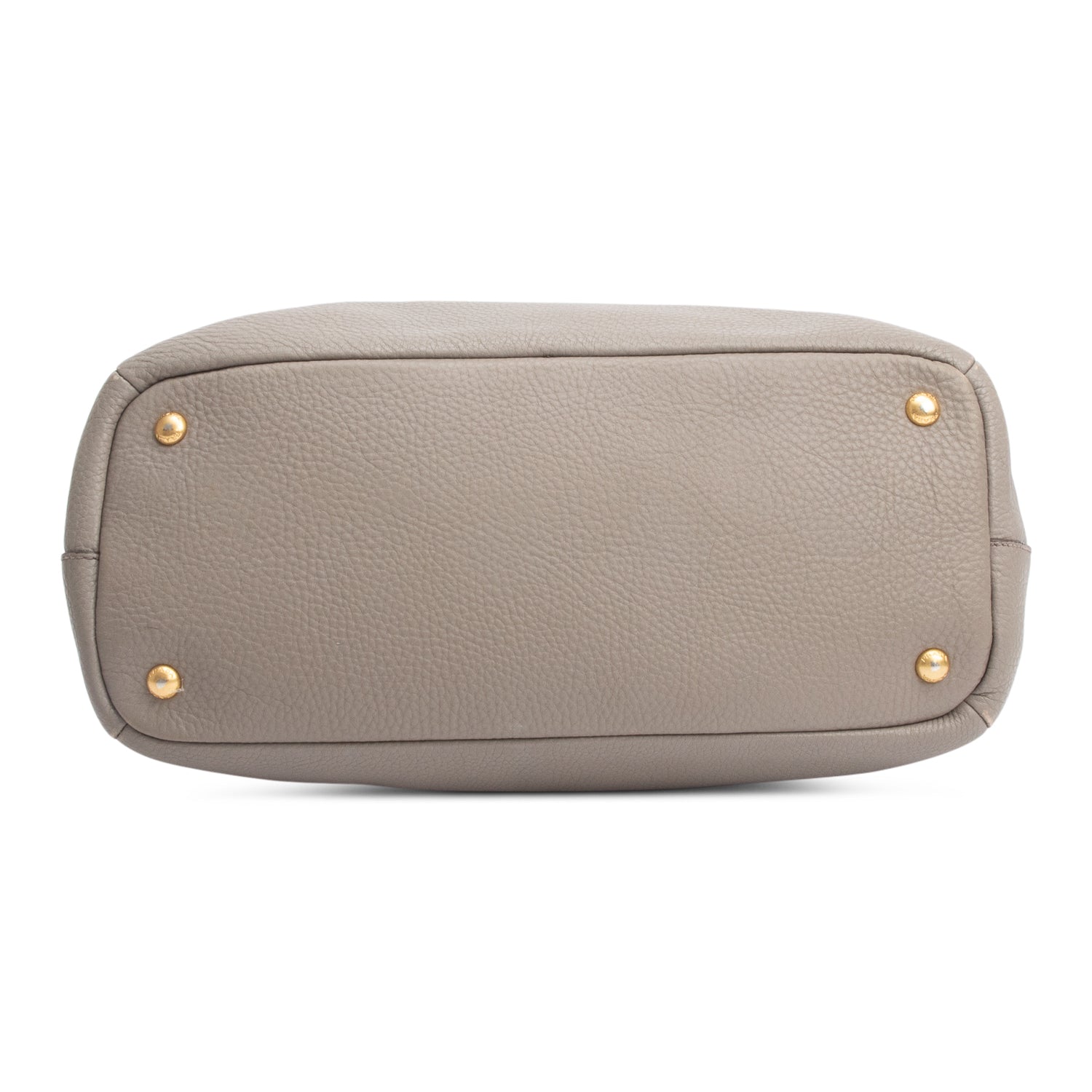 Prada Taupe Vitello Daino Leather Tote w/ Strap
