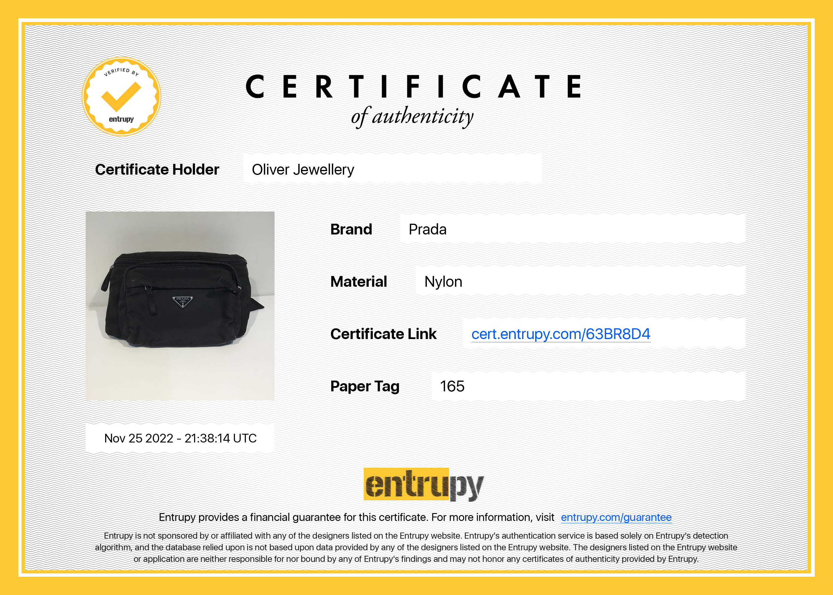 Prada Tessuto Nylon Belt Bag