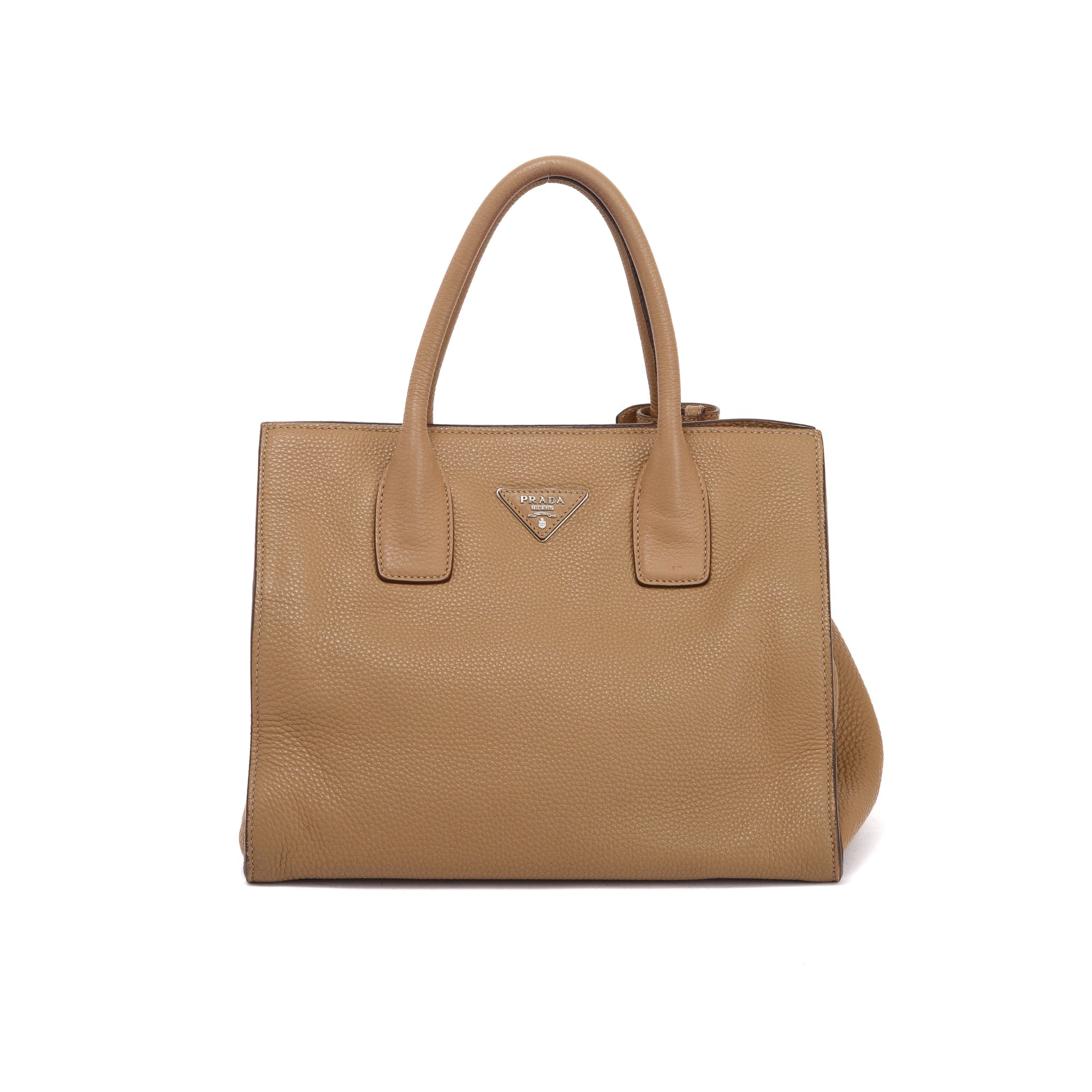 Prada Vitello Daino Convertible Tote w/ Strap