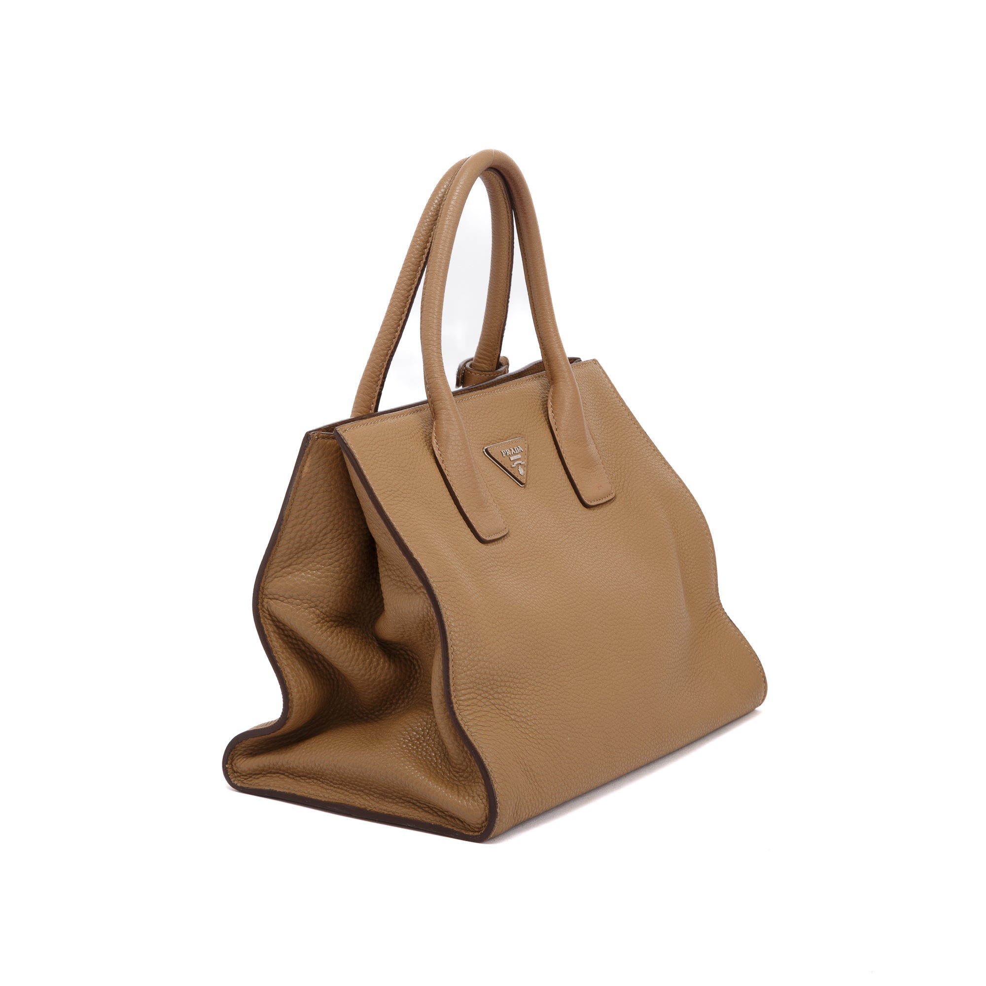 Prada Vitello Daino Convertible Tote w/ Strap