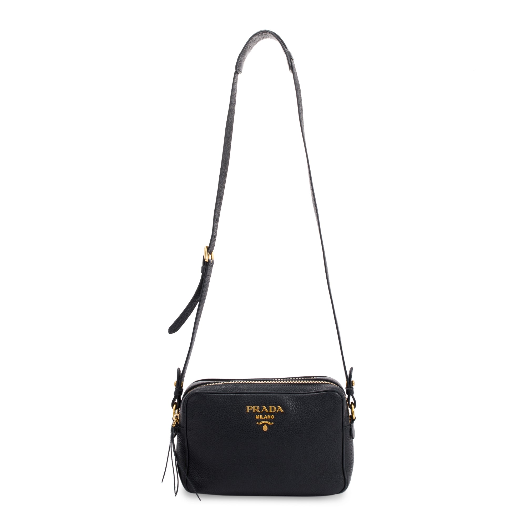 Prada Vitello Daino Double Zip Camera Bag