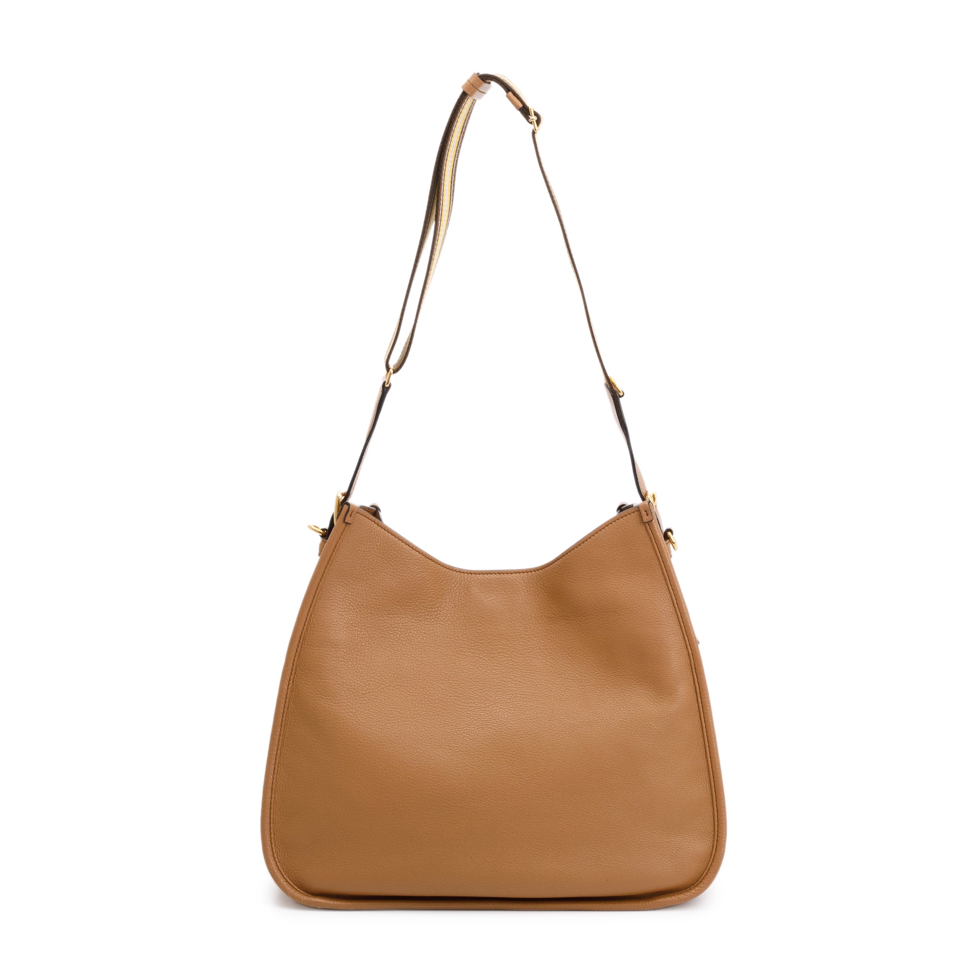 Prada Vitello Daino Soft Hobo Bag w/ Strap