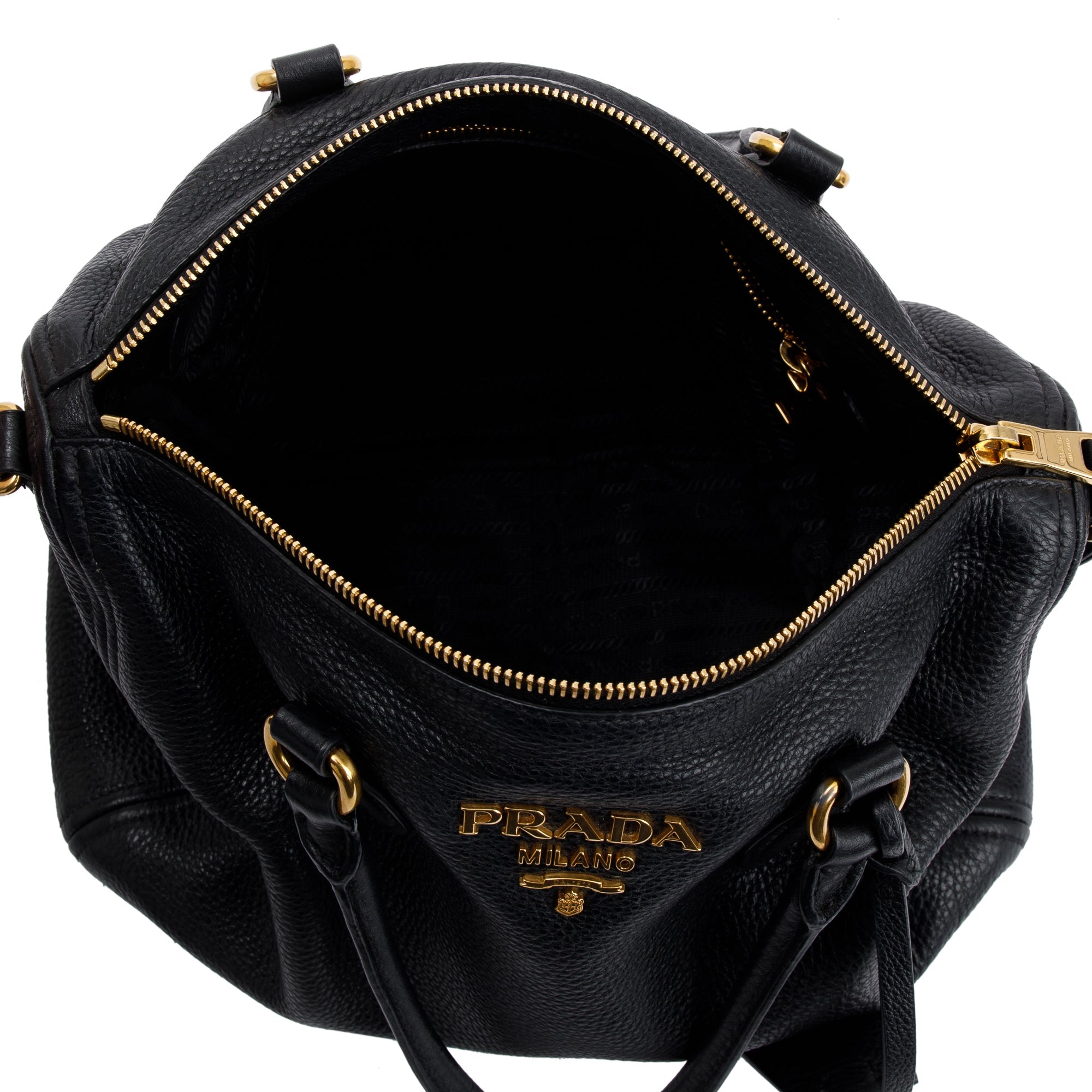 Prada Vitello Phenix Bauletto Bag