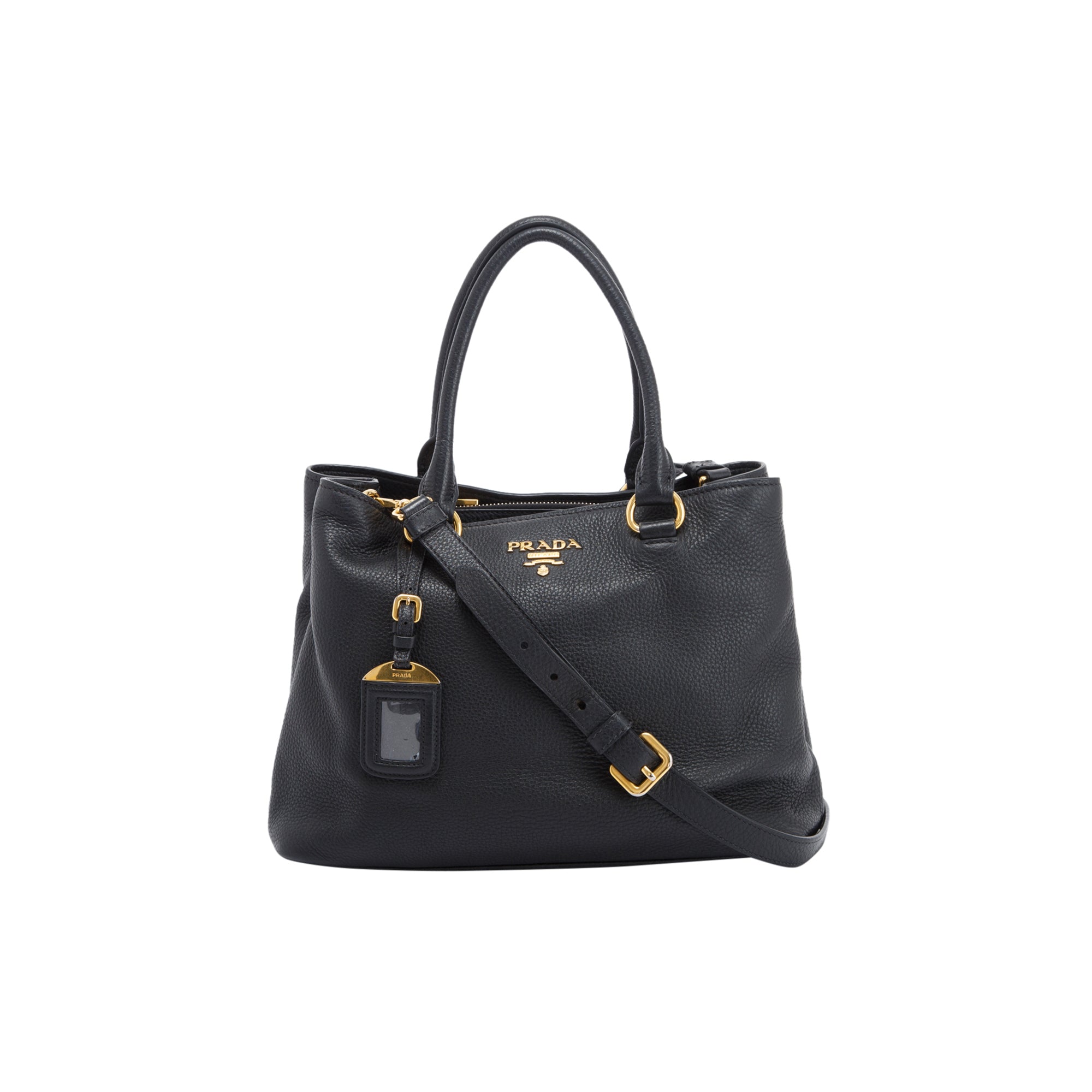 Prada Vitello Phenix Convertible Tote w/ Strap