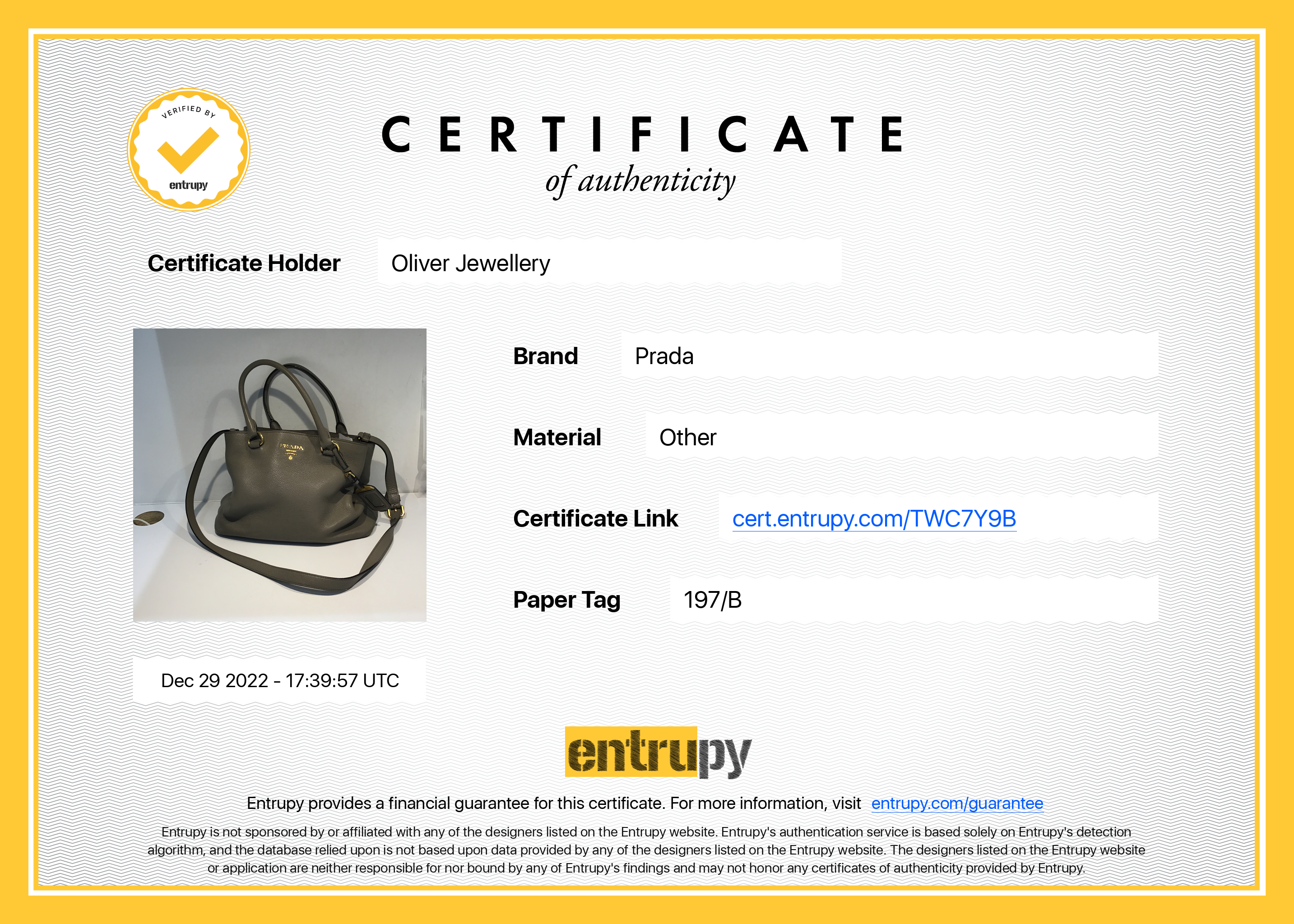 Prada Vitello Phenix Tote w/ Shoulder Strap