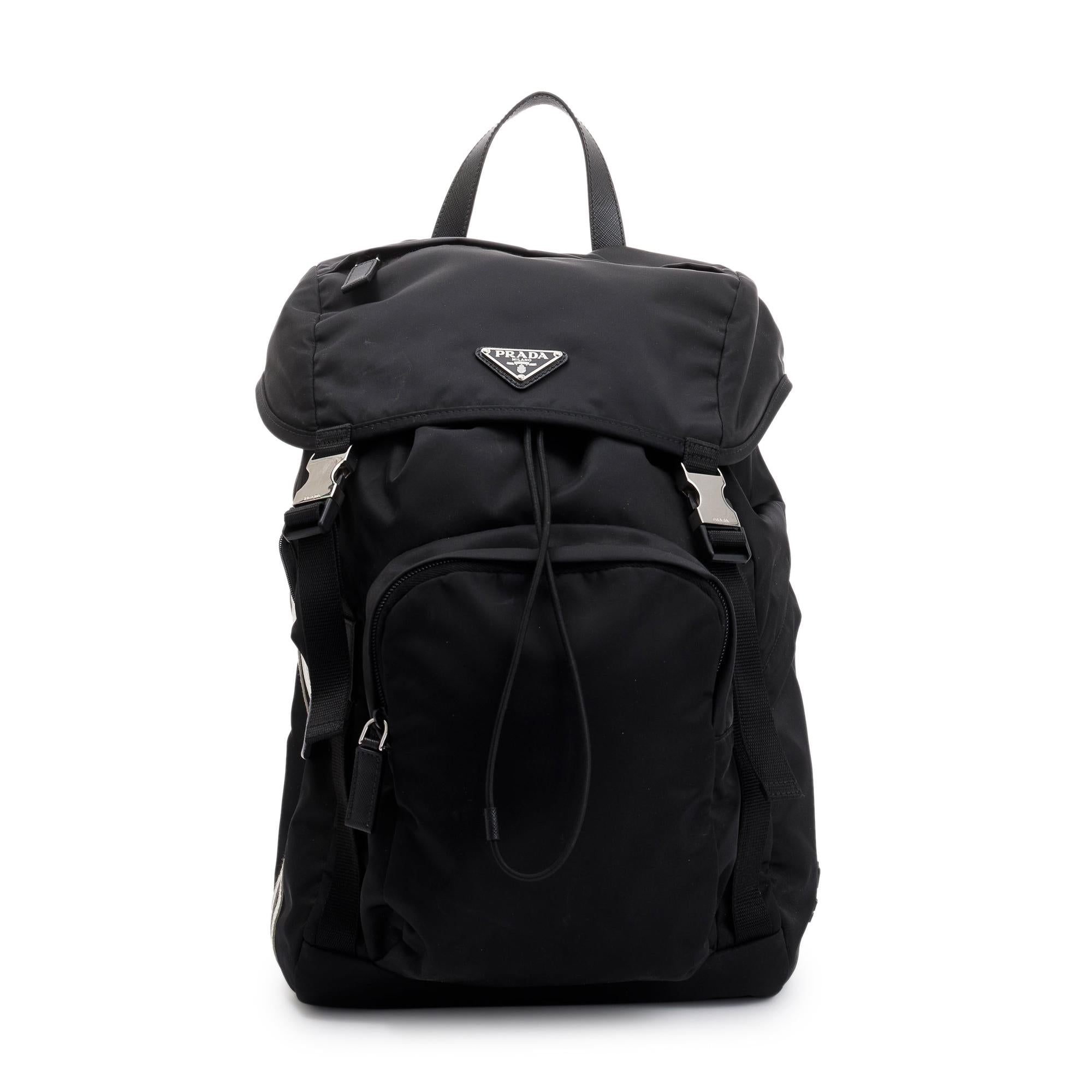 Prada x Adidas 2022 Black Re-Nylon and Saffiano Leather Backpack w/ Box & Authenticity Card