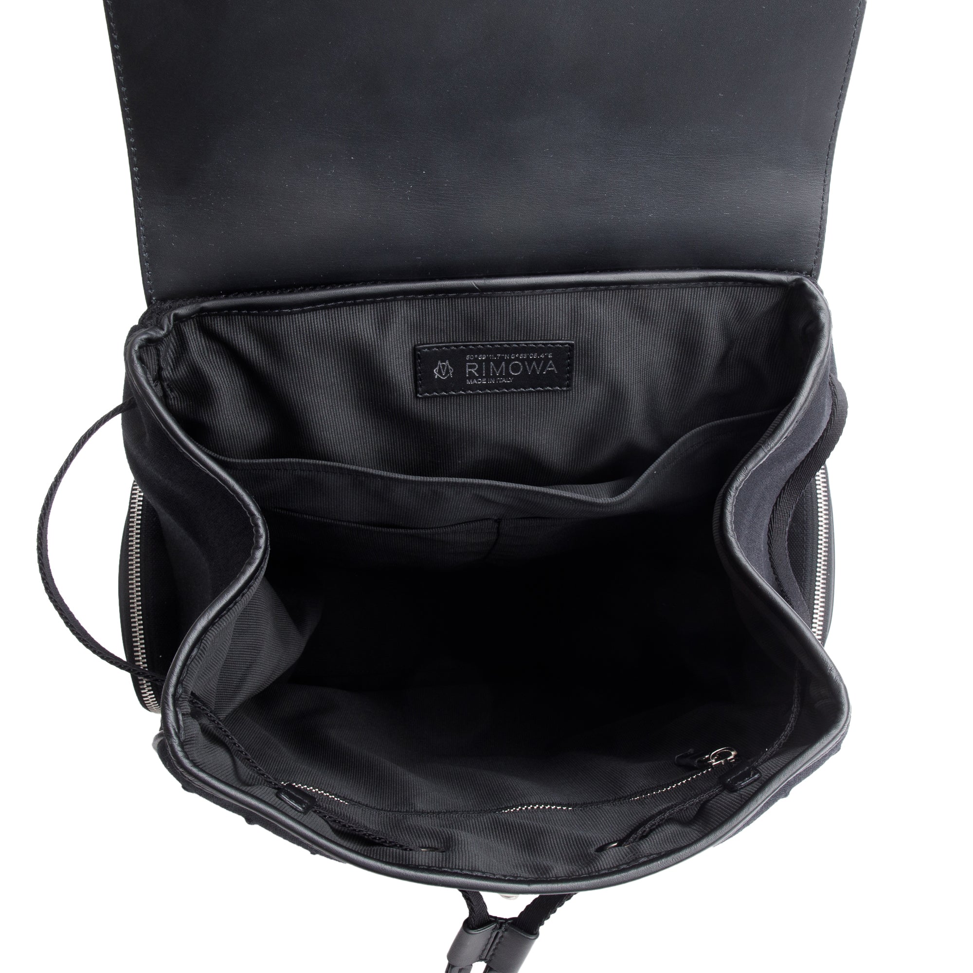 RIMOWA Black Canvas Small Never Still Flap Backpack
