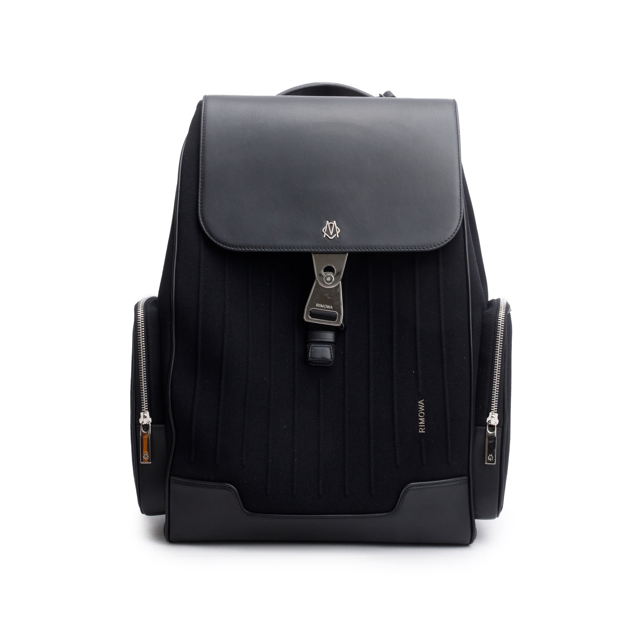 RIMOWA Black Canvas Small Never Still Flap Backpack