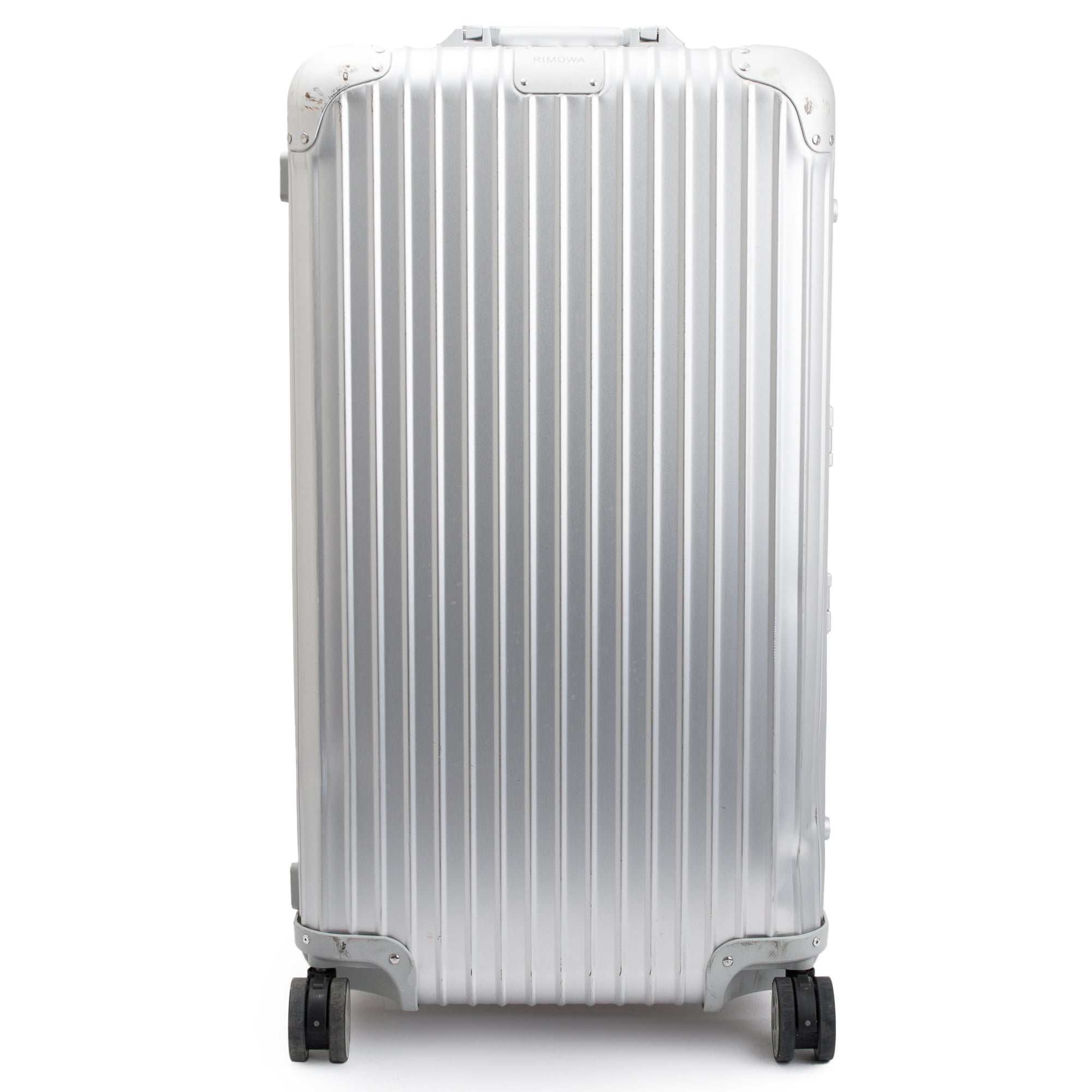 RIMOWA Grey Original Aluminum Suitcase Multi-Wheel Check-In M Luggage