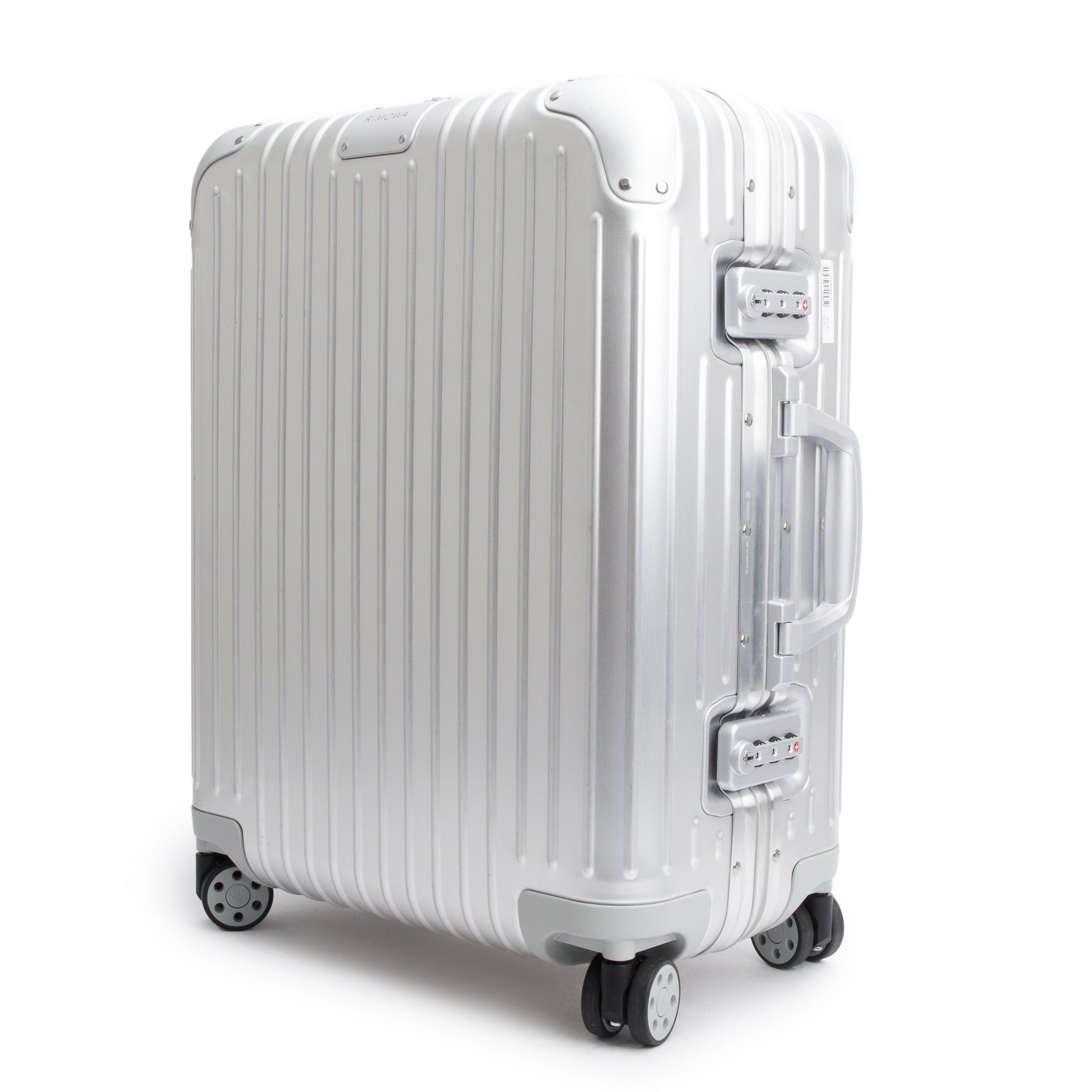 RIMOWA Silver Original Aluminum Suitcase Multi-Wheel Check-In Cabin Luggage