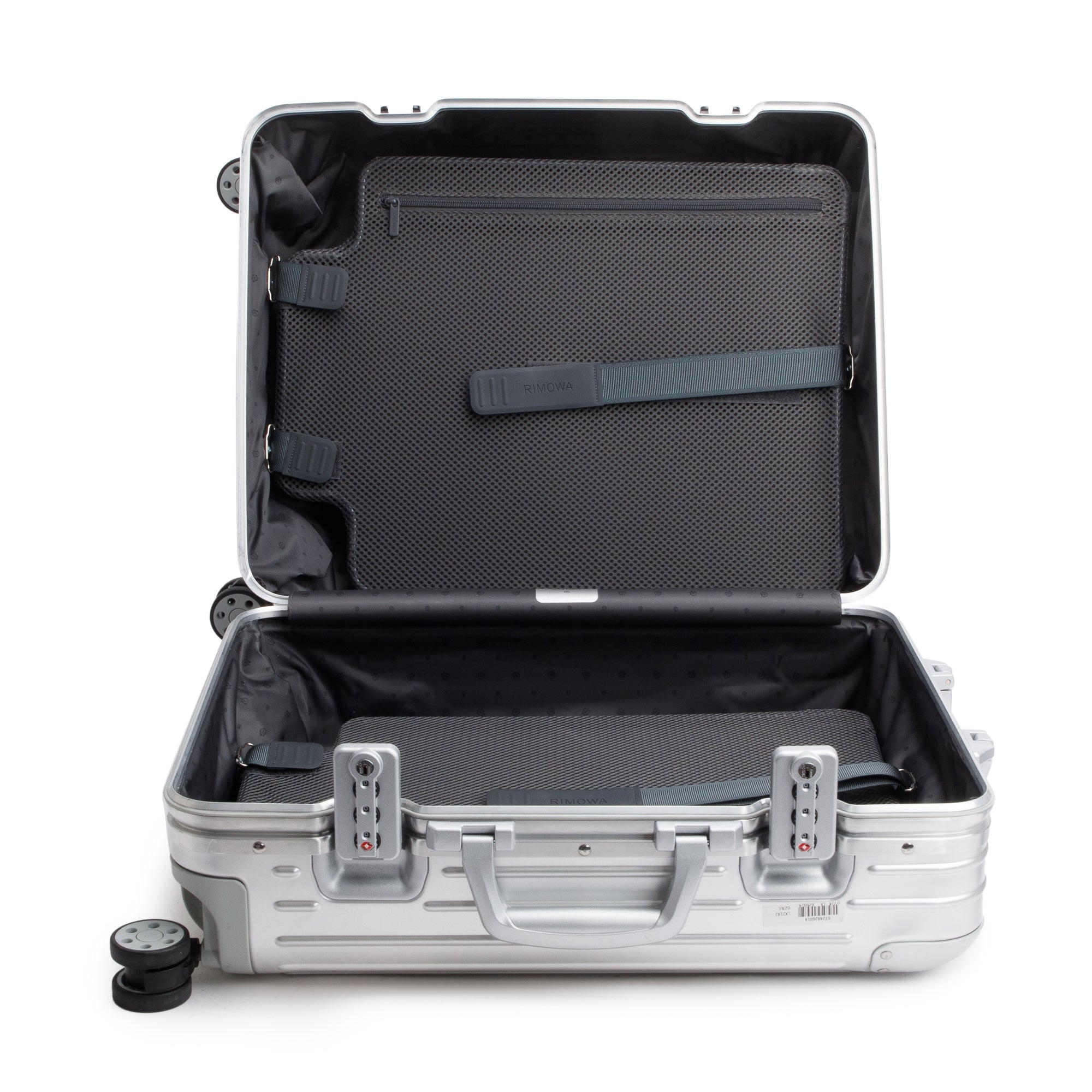 RIMOWA Silver Original Aluminum Suitcase Multi-Wheel Check-In Cabin Luggage