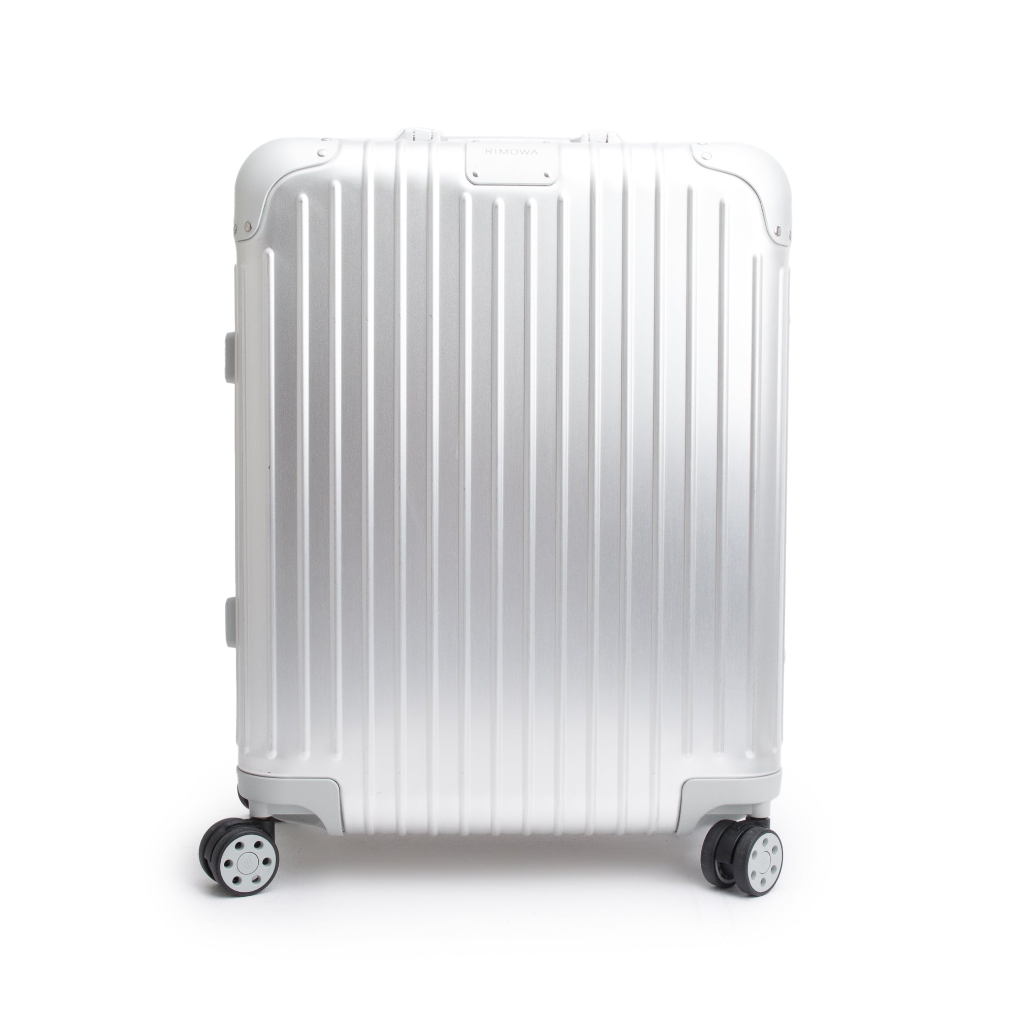 RIMOWA Silver Original Aluminum Suitcase Multi-Wheel Check-In Cabin Luggage