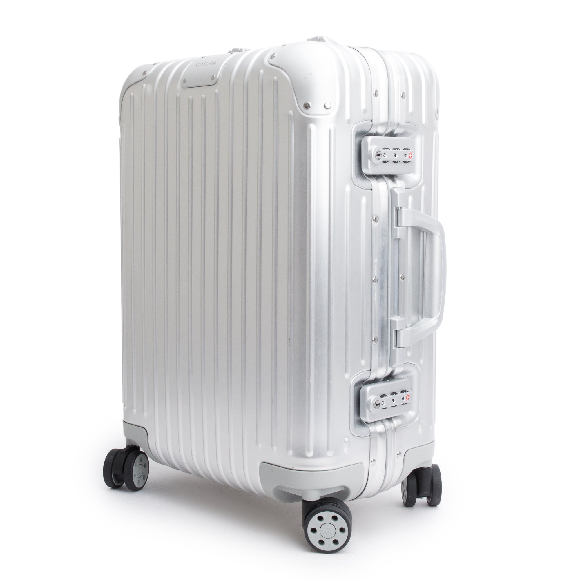 RIMOWA Silver Original Aluminum Suitcase Multi-Wheel Check-In Cabin S Luggage