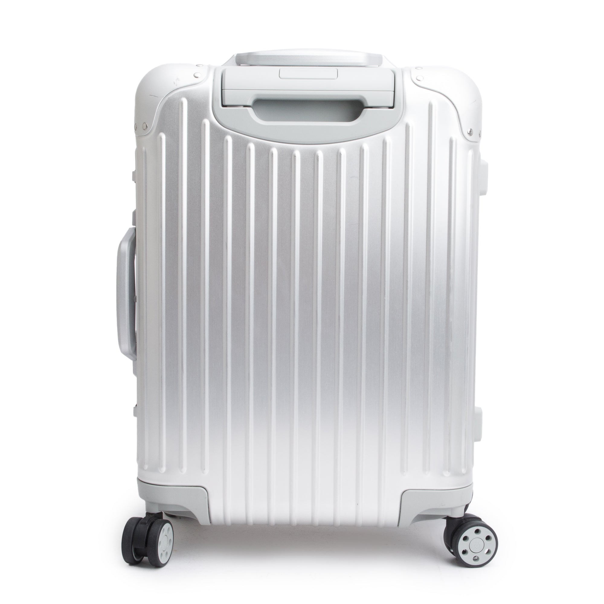 RIMOWA Silver Original Aluminum Suitcase Multi-Wheel Check-In Cabin S Luggage