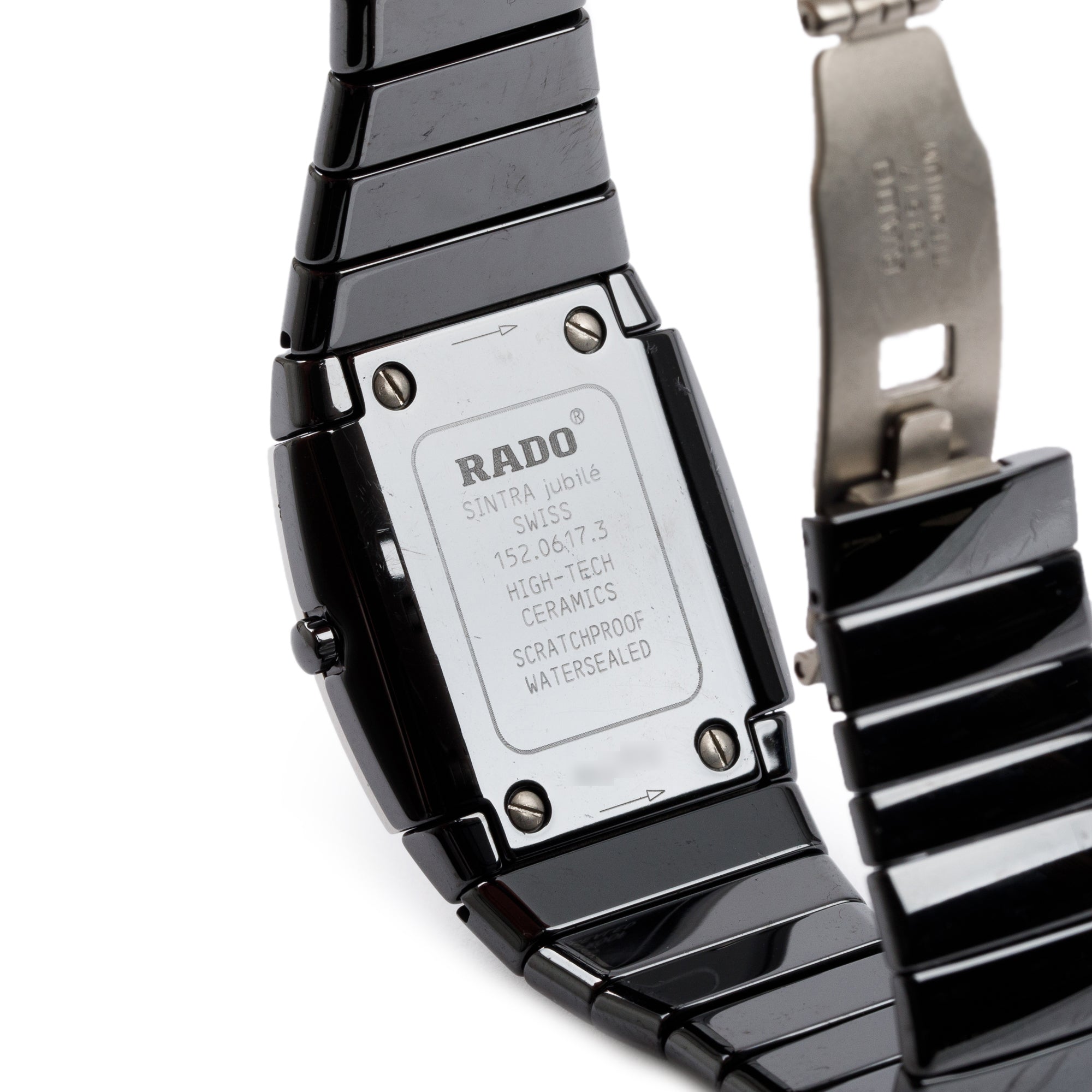 Rado Black Ceramic Diamond Bezel Sintra Jubile Watch w/ Box & Papers