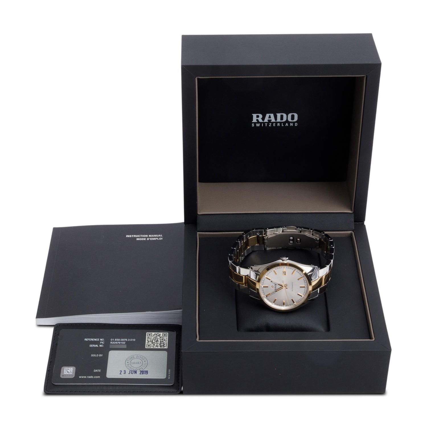 Rado Stainless Steel & Yellow Gold Ceramos HyperChrome 40 MM Automatic Watch w/ Box & Papers