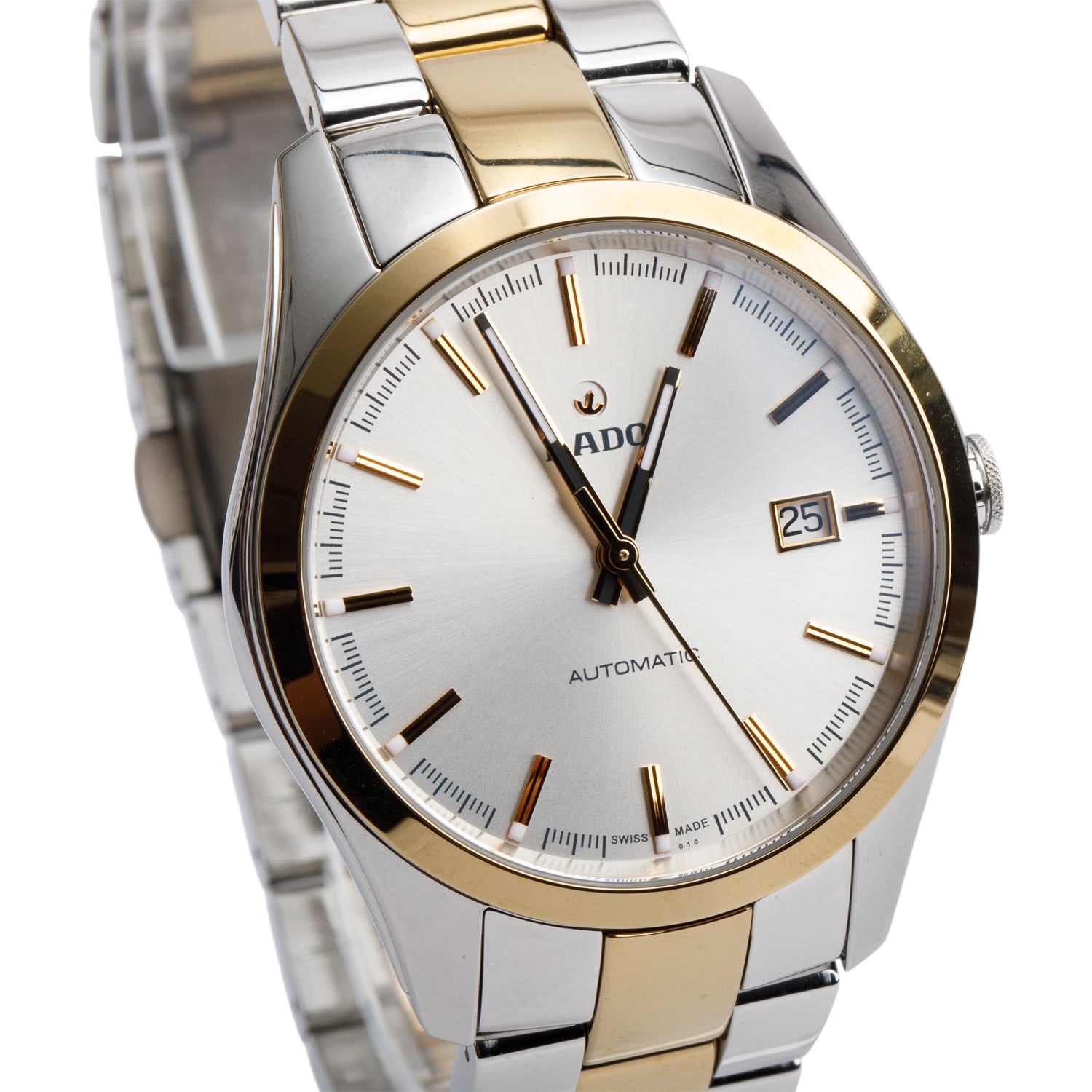 Rado Stainless Steel & Yellow Gold Ceramos HyperChrome 40 MM Automatic Watch w/ Box & Papers