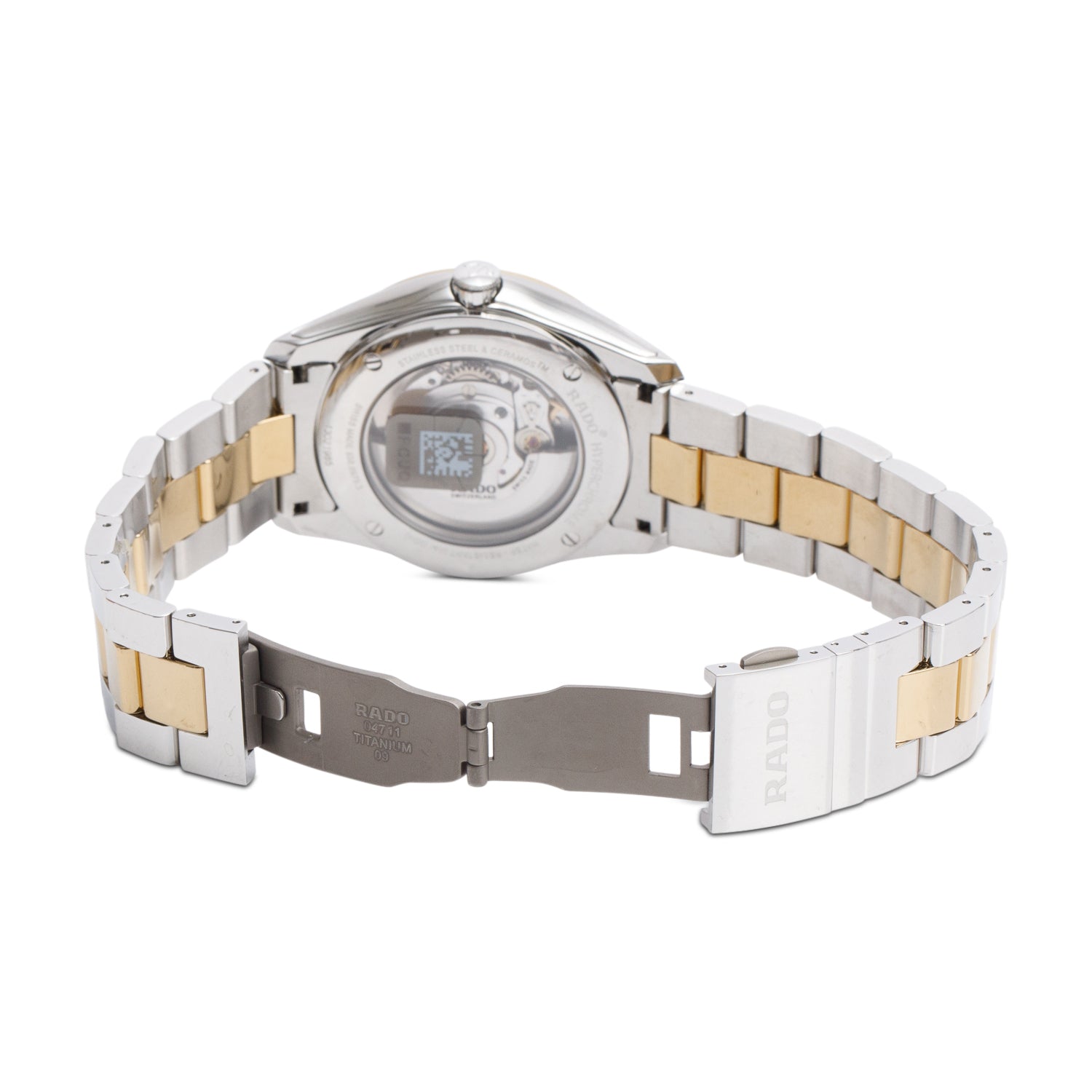 Rado Stainless Steel & Yellow Gold Ceramos HyperChrome 40 MM Automatic Watch w/ Box & Papers