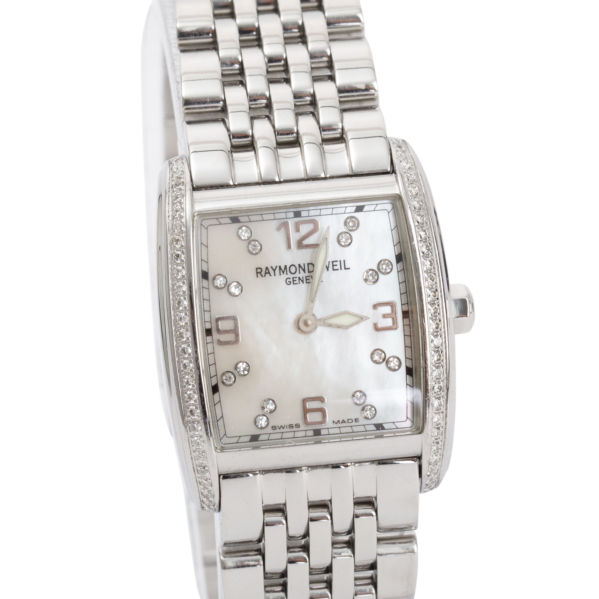 Raymond Weil Stainless Steel Diamond Bezel & Dial Don Giovanni 23 MM Watch