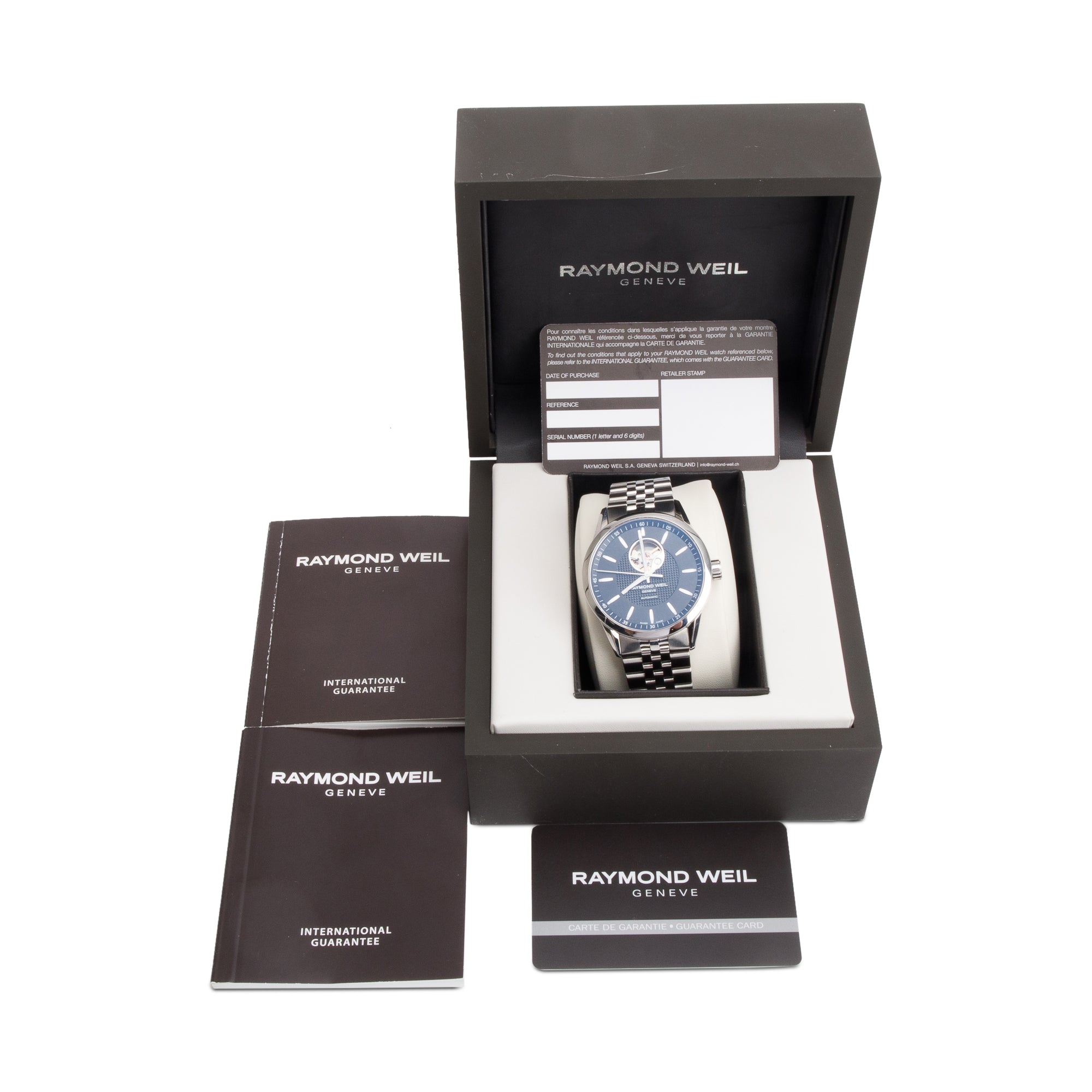 Raymond Weil Stainless Steel Freelancer 42 MM Automatic Watch w/ Box & Papers