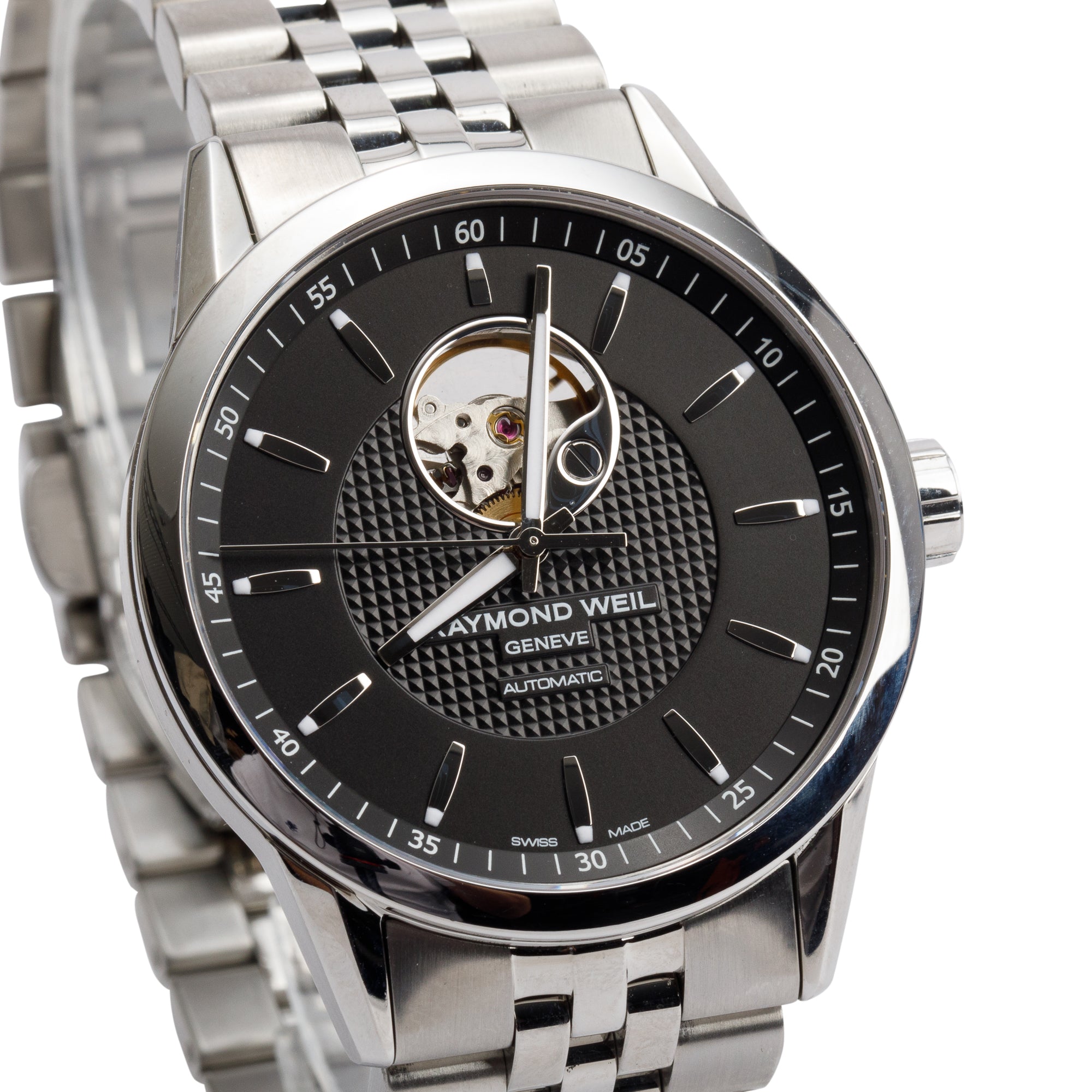 Raymond Weil Stainless Steel Freelancer 42 MM Automatic Watch w/ Box & Papers