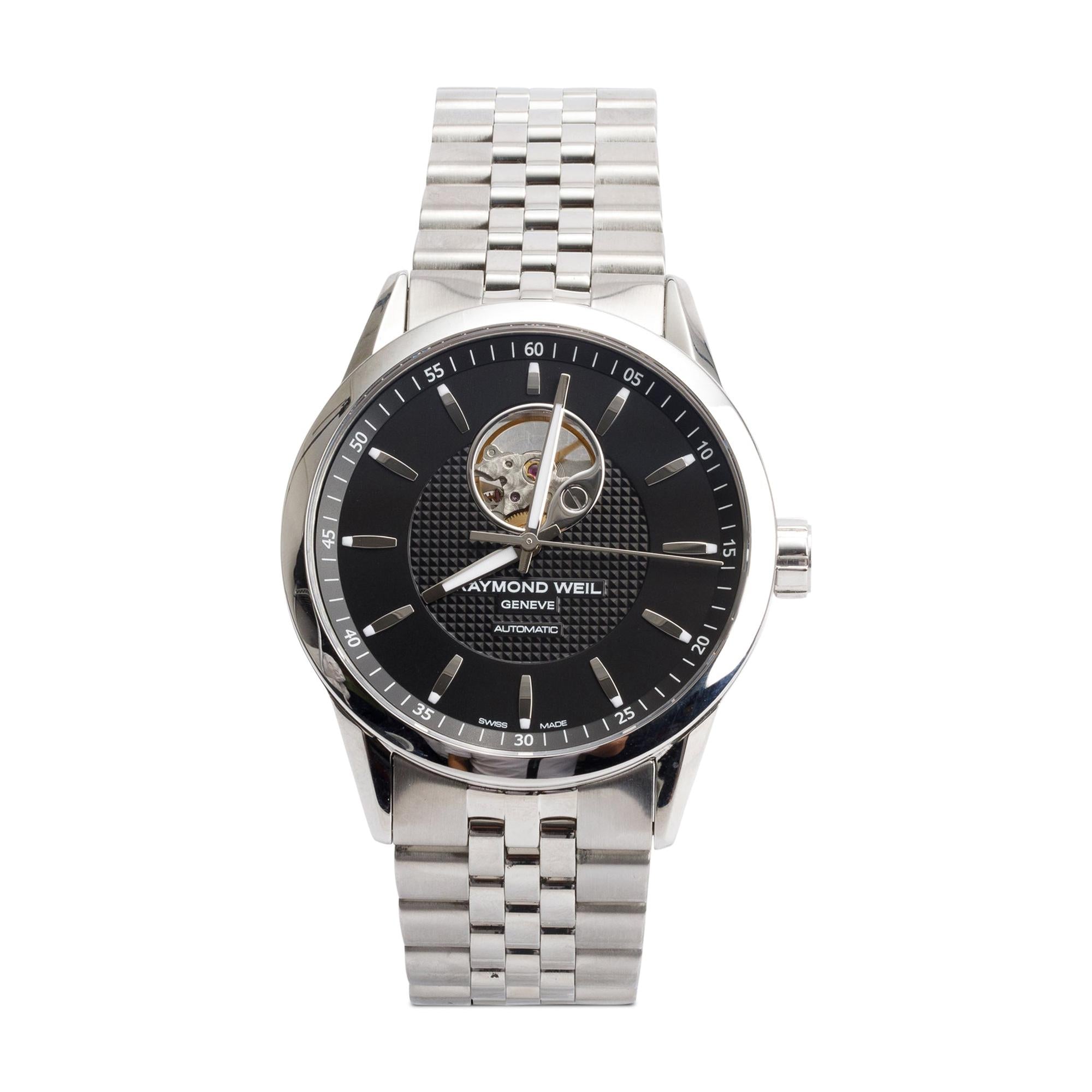 Raymond Weil Stainless Steel Freelancer 42 MM Automatic Watch w/ Box & Papers