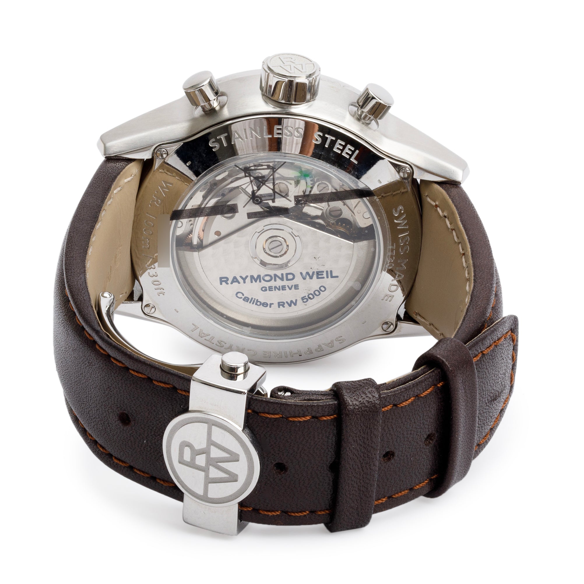 Raymond Weil Stainless Steel Freelancer 42 MM Chronograph Automatic Watch w/ Box