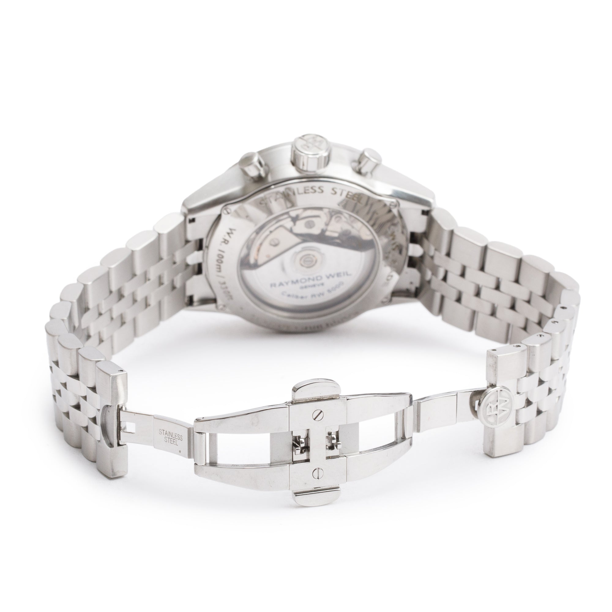 Raymond Weil Stainless Steel Freelancer 42 MM Chronograph Automatic Watch w/ Box & Papers