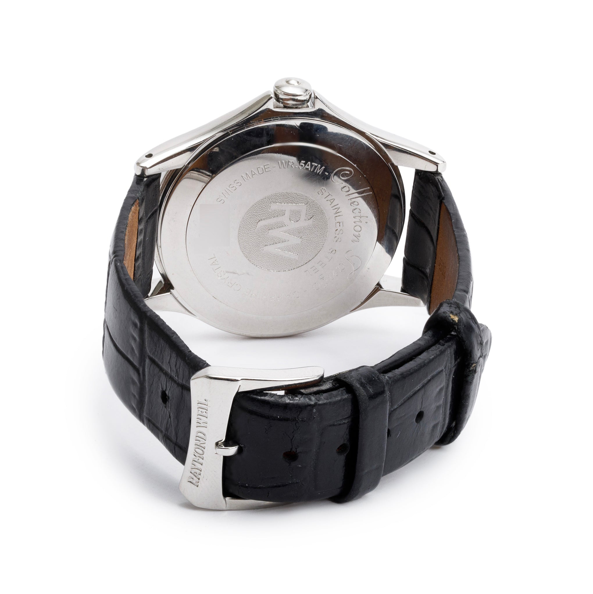 Raymond Weil Stainless Steel Tango Diamond Bezel Mother of Pearl Diamond Dial 38 MM Quartz Watch