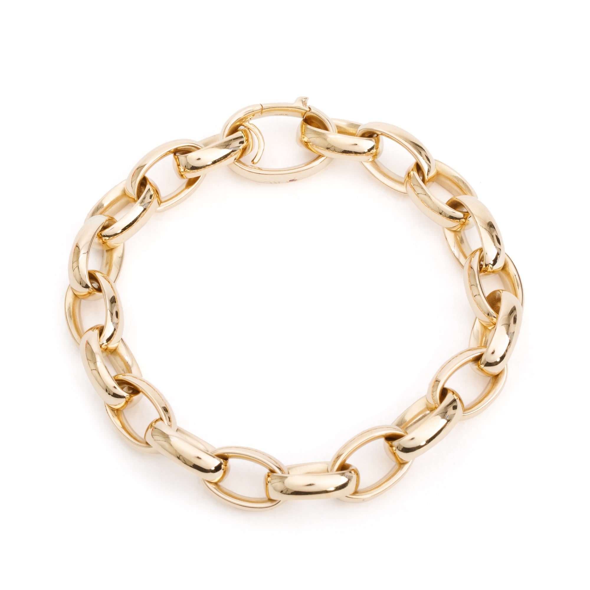 Roberto Coin 18k Yellow Gold Classic Oval Link Bracelet