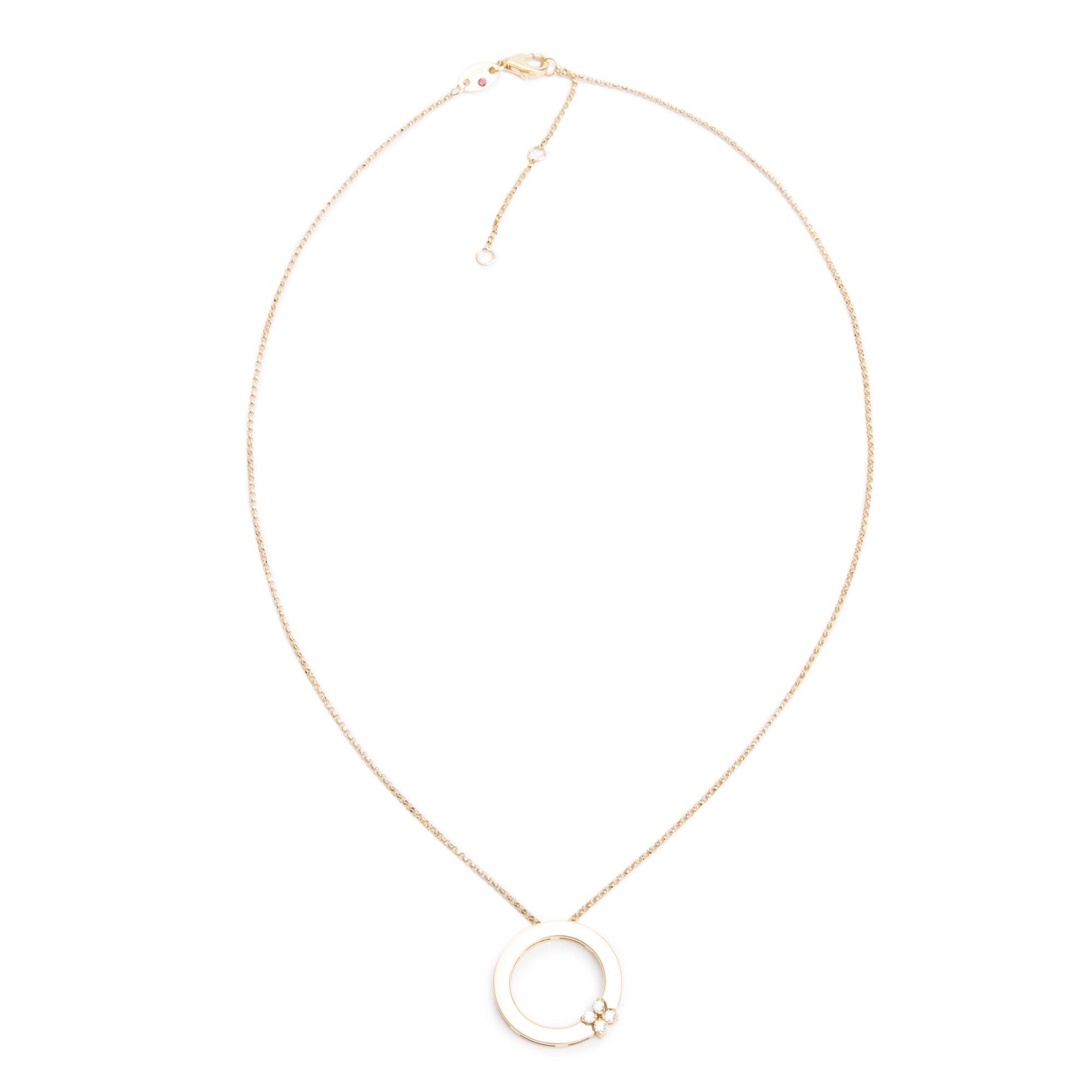 Roberto Coin 18k Yellow Gold Love in Verona Diamond Flower Pendant Necklace w/ Box & Receipt