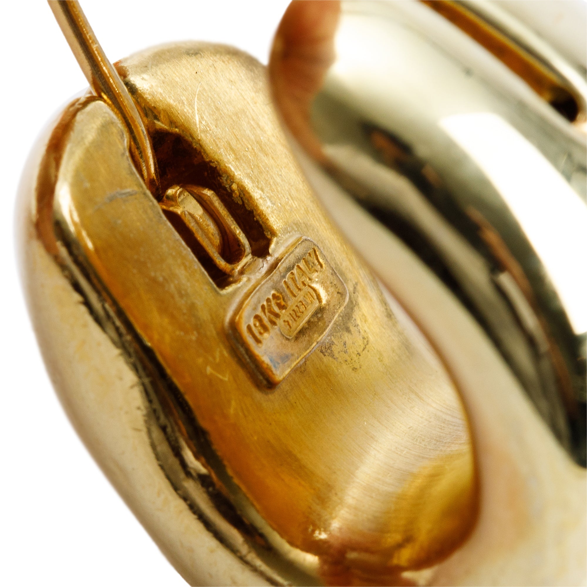 Roberto Coin 18k Yellow Gold Wide Huggie Earrings