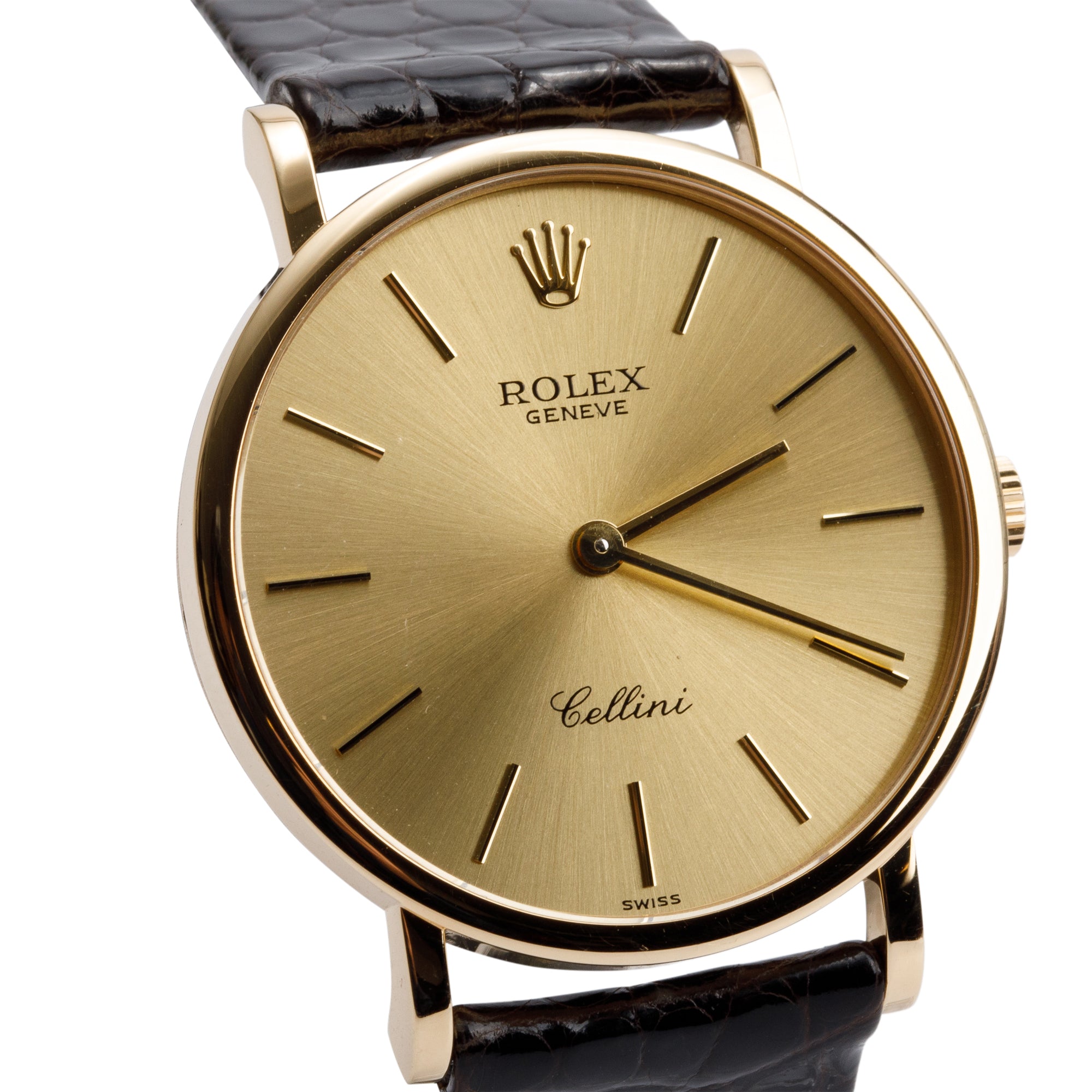 Rolex 18k Yellow Gold Cellini 32 MM Manual Watch 5112 w/ Box & Papers