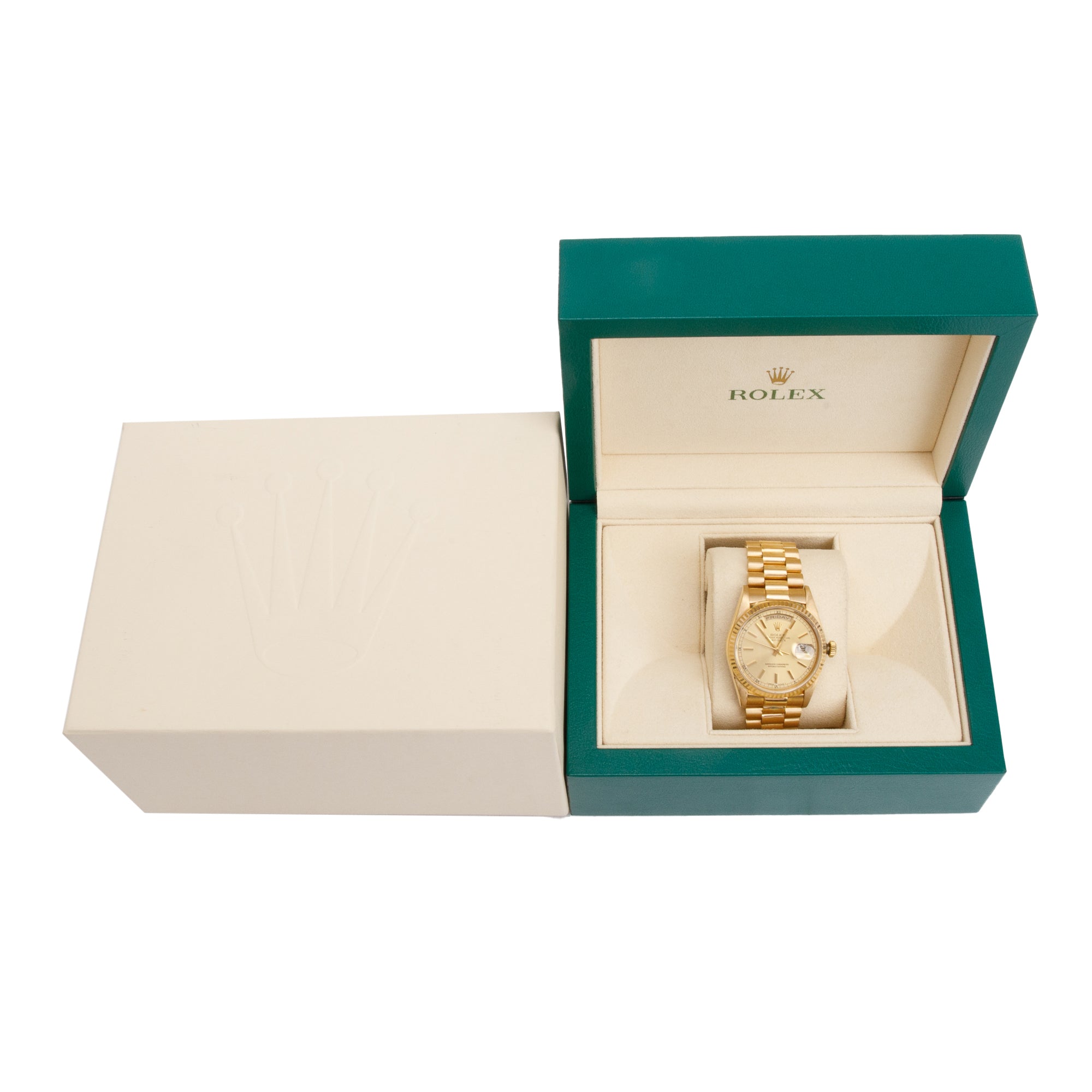 Rolex 18k Yellow Gold Day Date 36 MM President Watch 18238 w/ Box