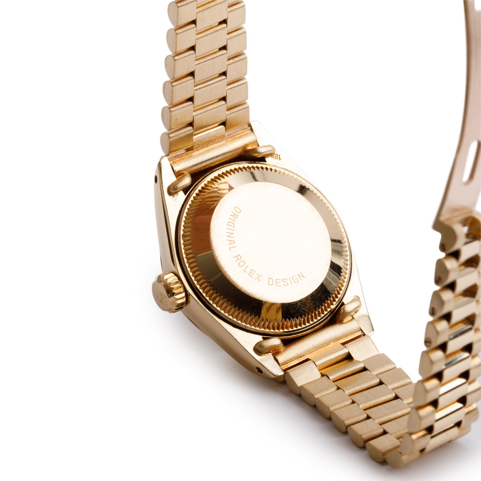 Rolex 18k Yellow Gold Lady-Datejust President 26 mm Watch 6917